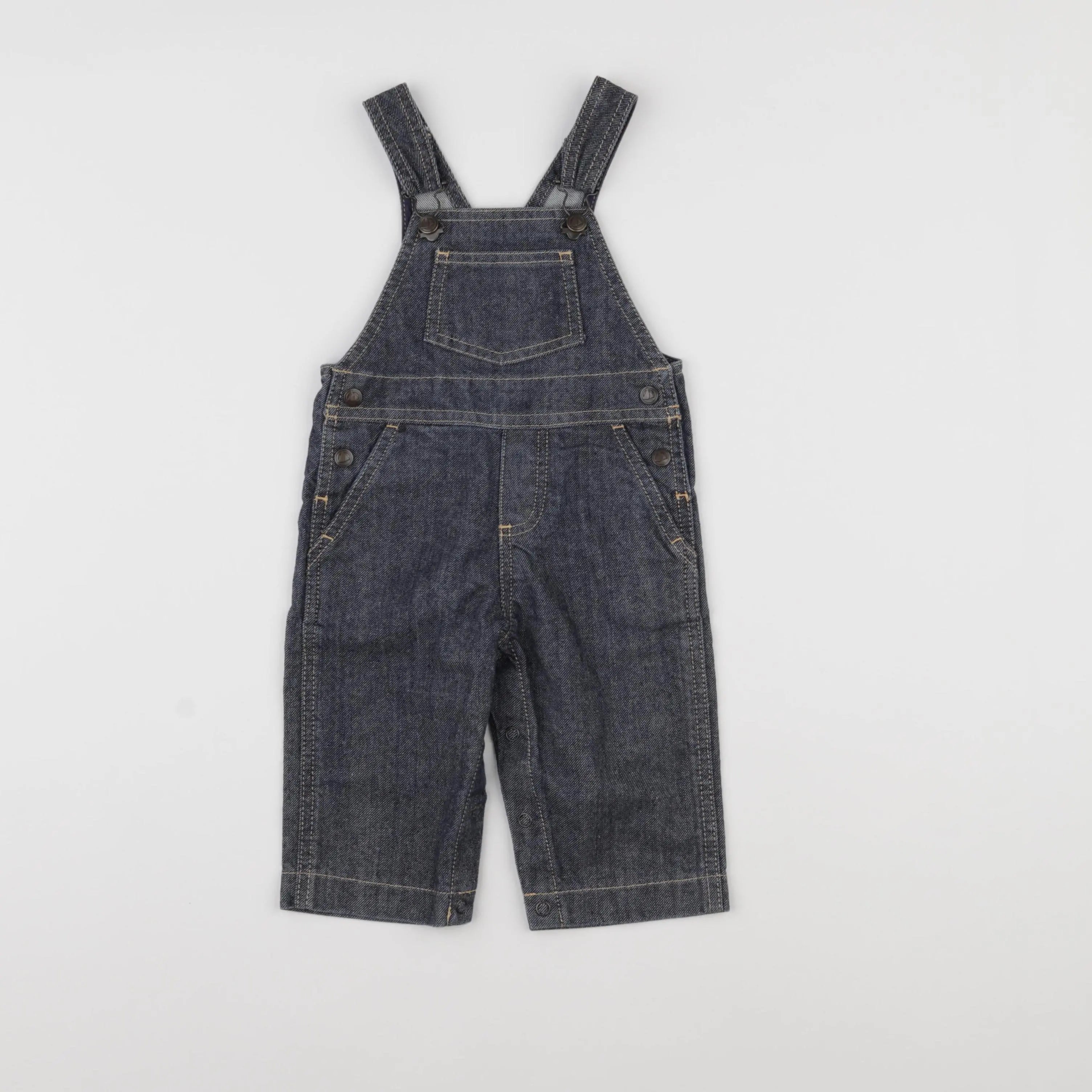 Petit Bateau - salopette bleu - 6 mois