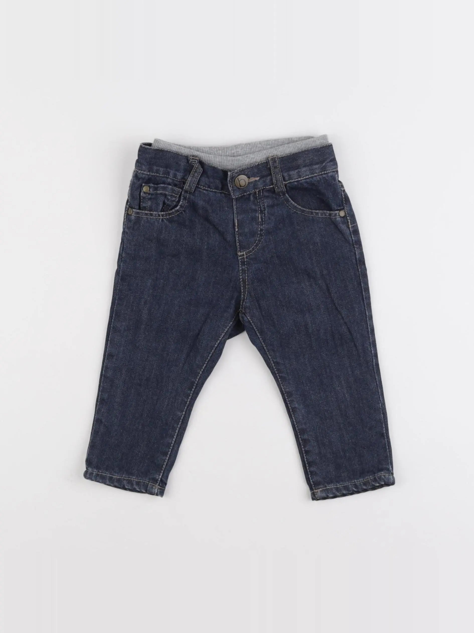 Boutchou - jean doublé bleu - 6 mois