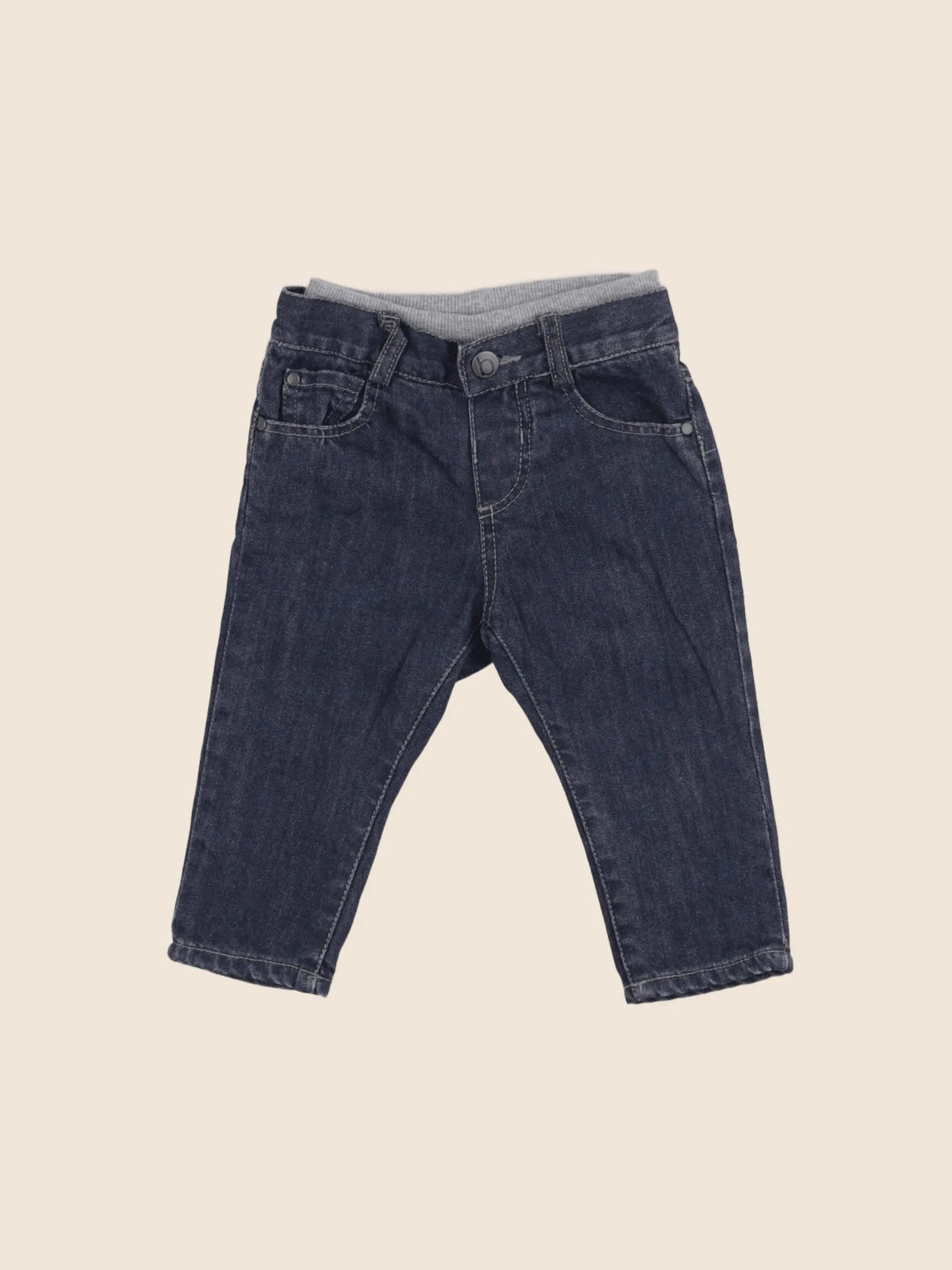 Boutchou - jean doublé bleu - 6 mois