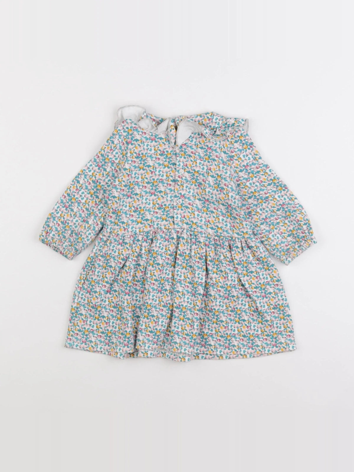 Petit Bateau - robe multicolore - 12 mois
