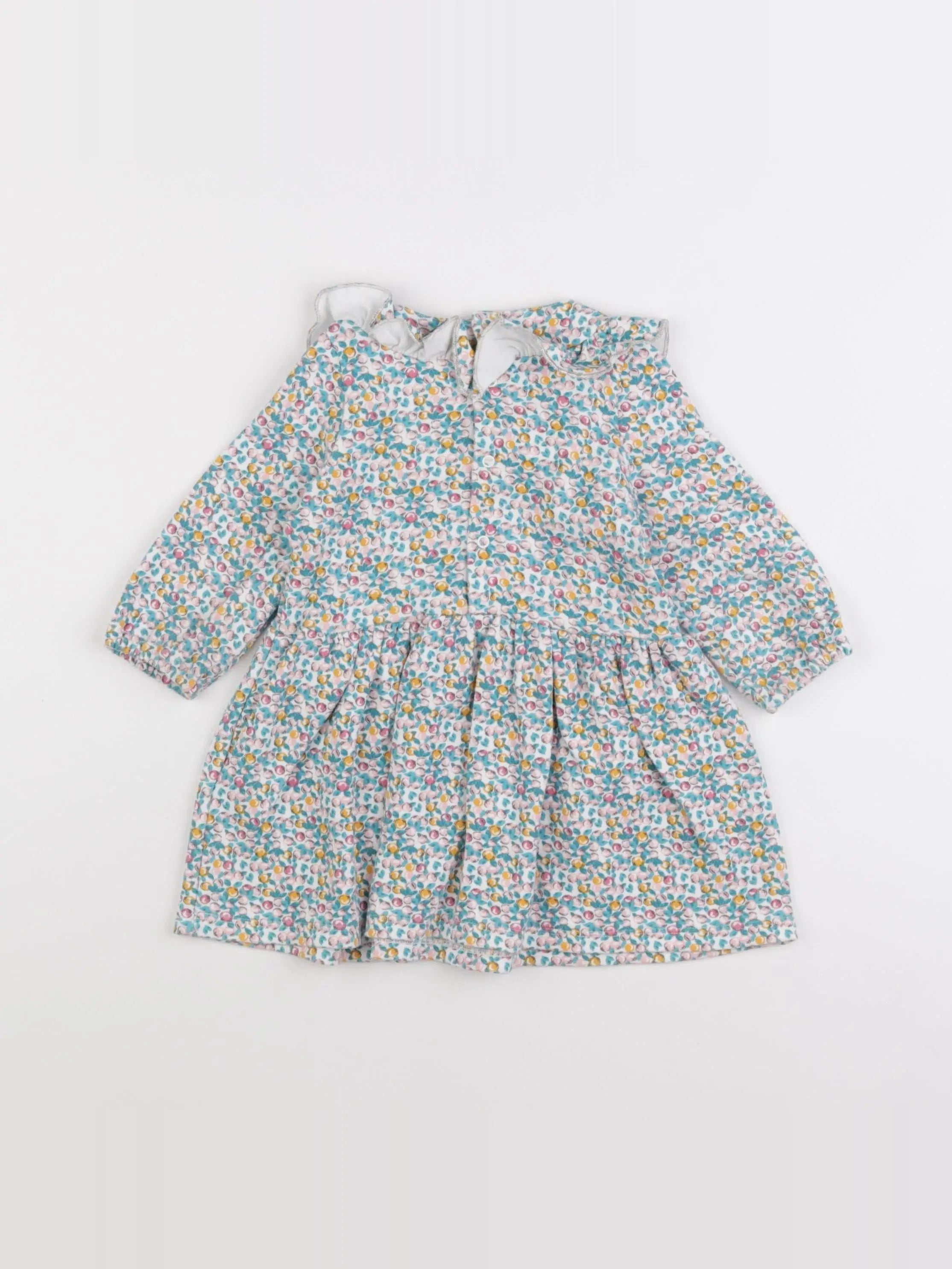Petit Bateau - robe multicolore - 12 mois