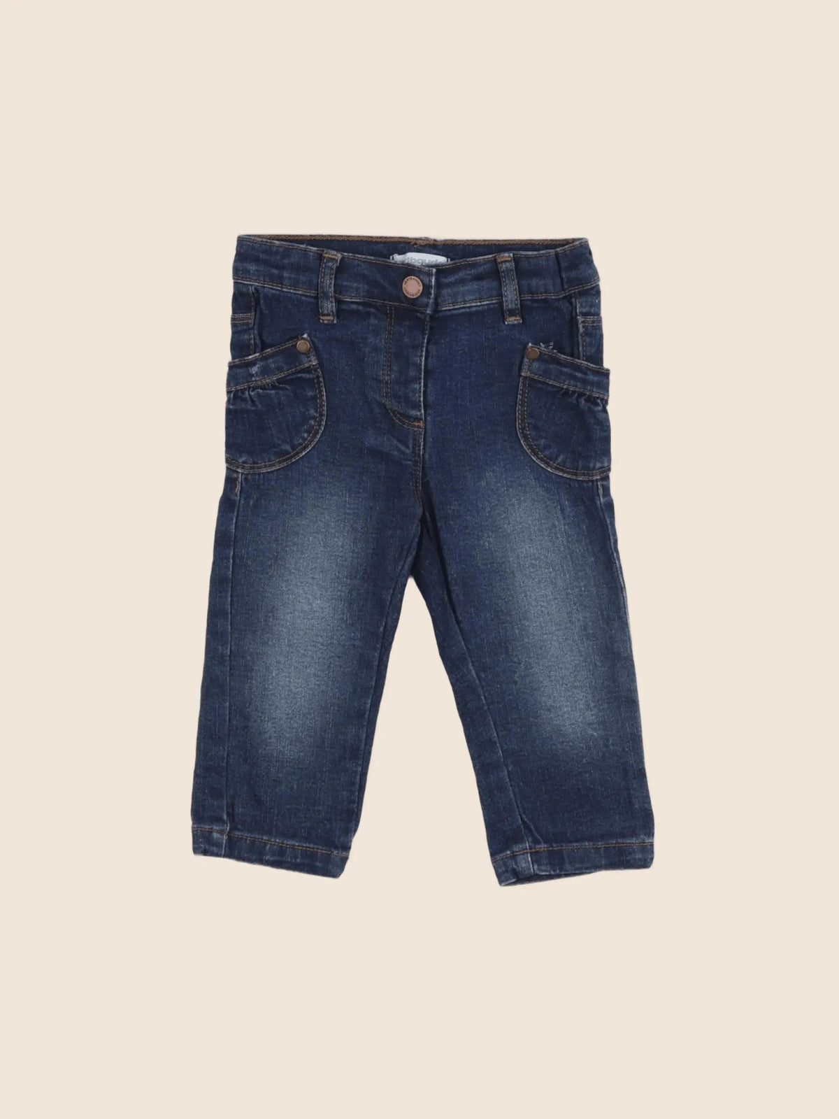 Vertbaudet - jean bleu - 9 mois