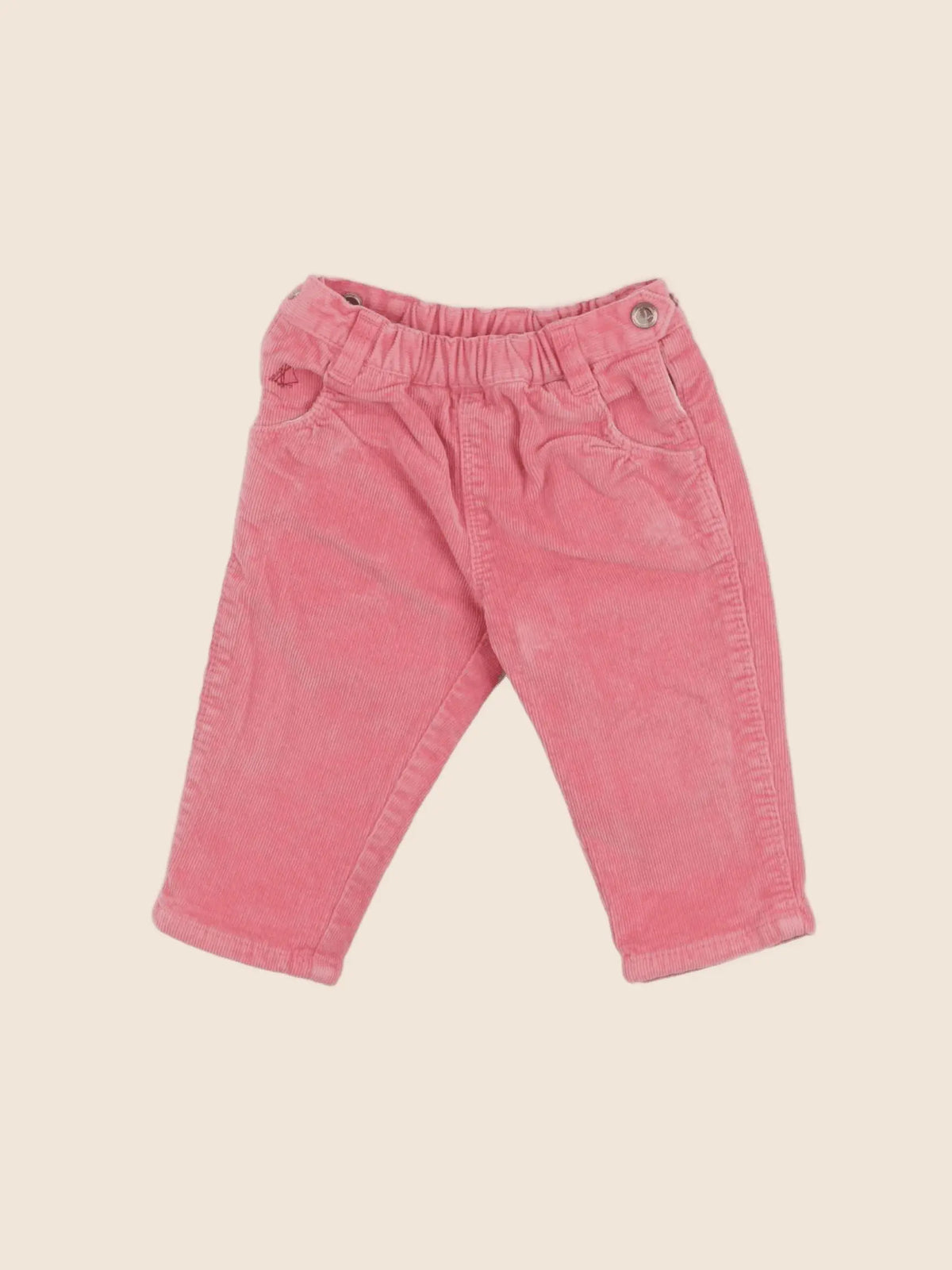 Petit Bateau - pantalon doublé rose - 6 mois