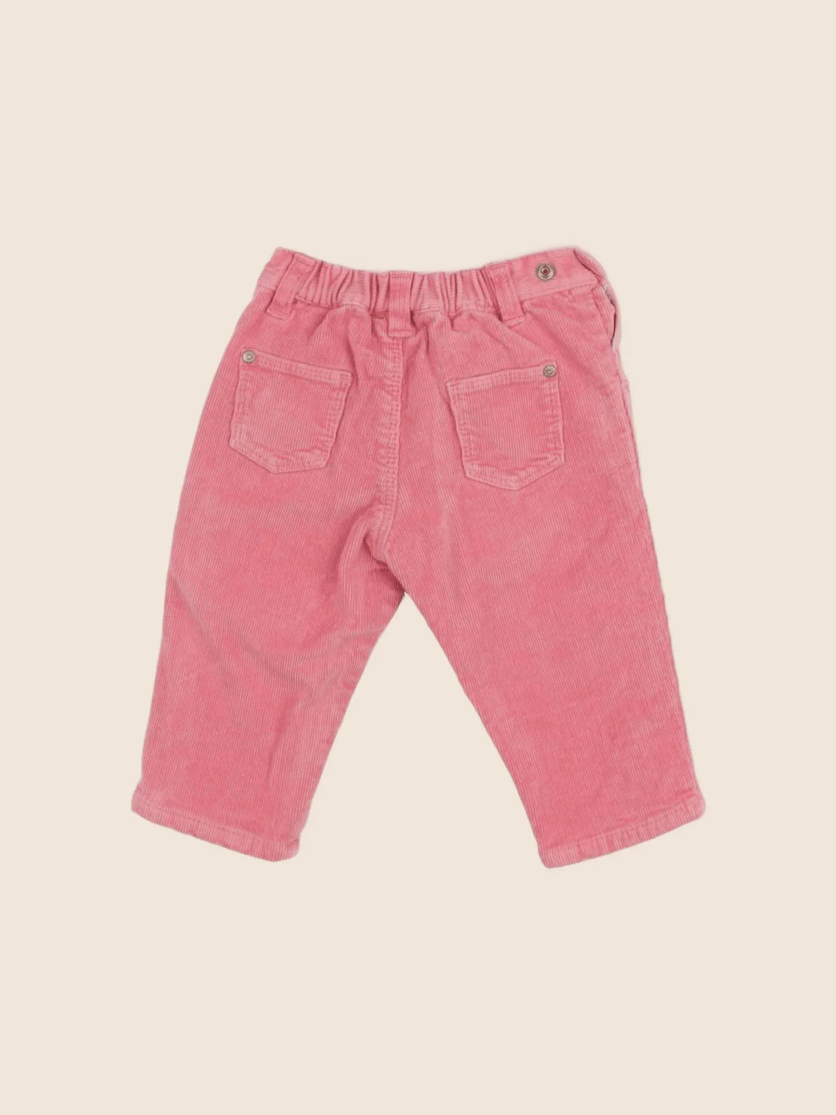 Petit Bateau - pantalon doublé rose - 6 mois