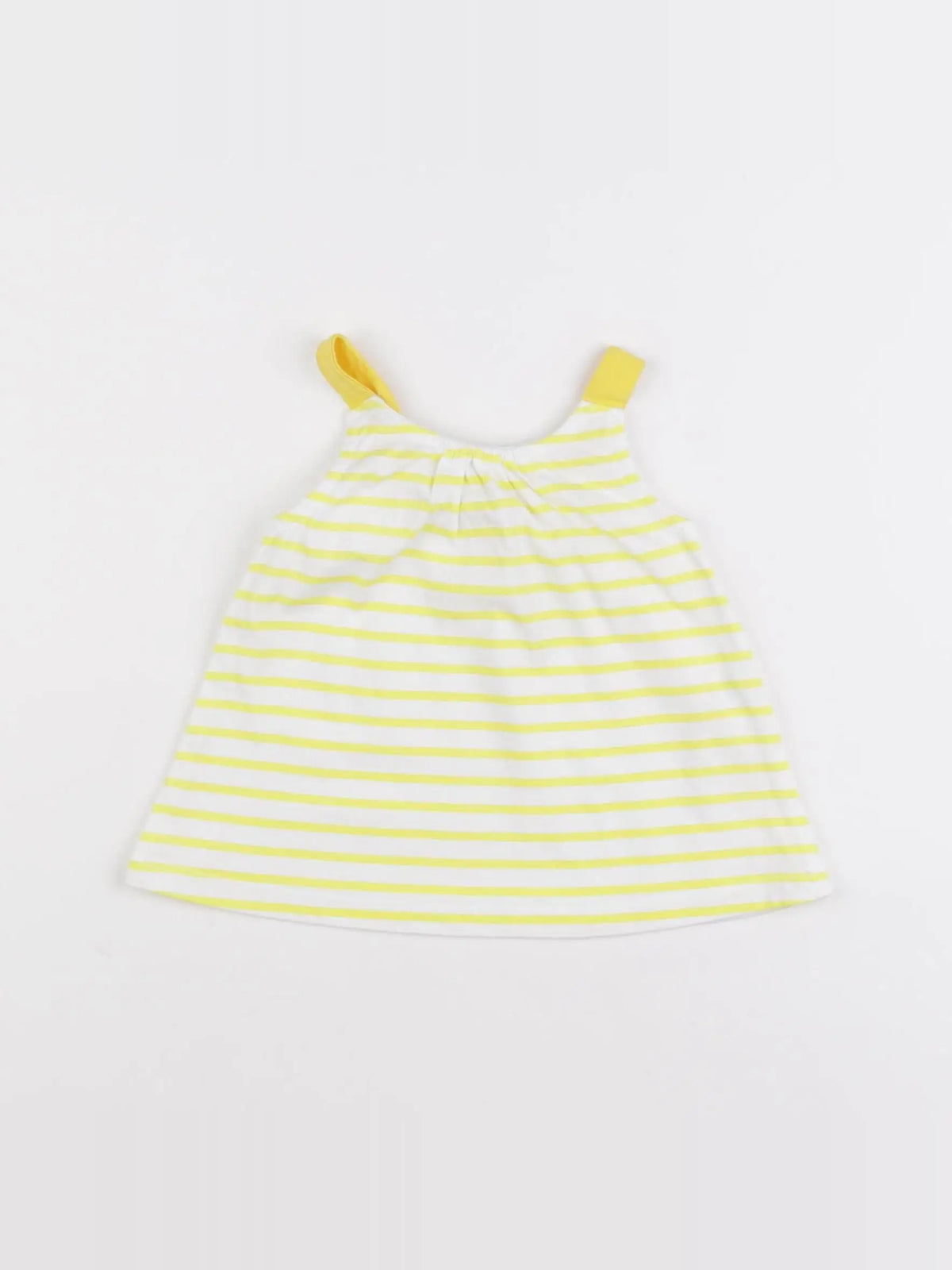Zara - débardeur jaune - 6/9 mois