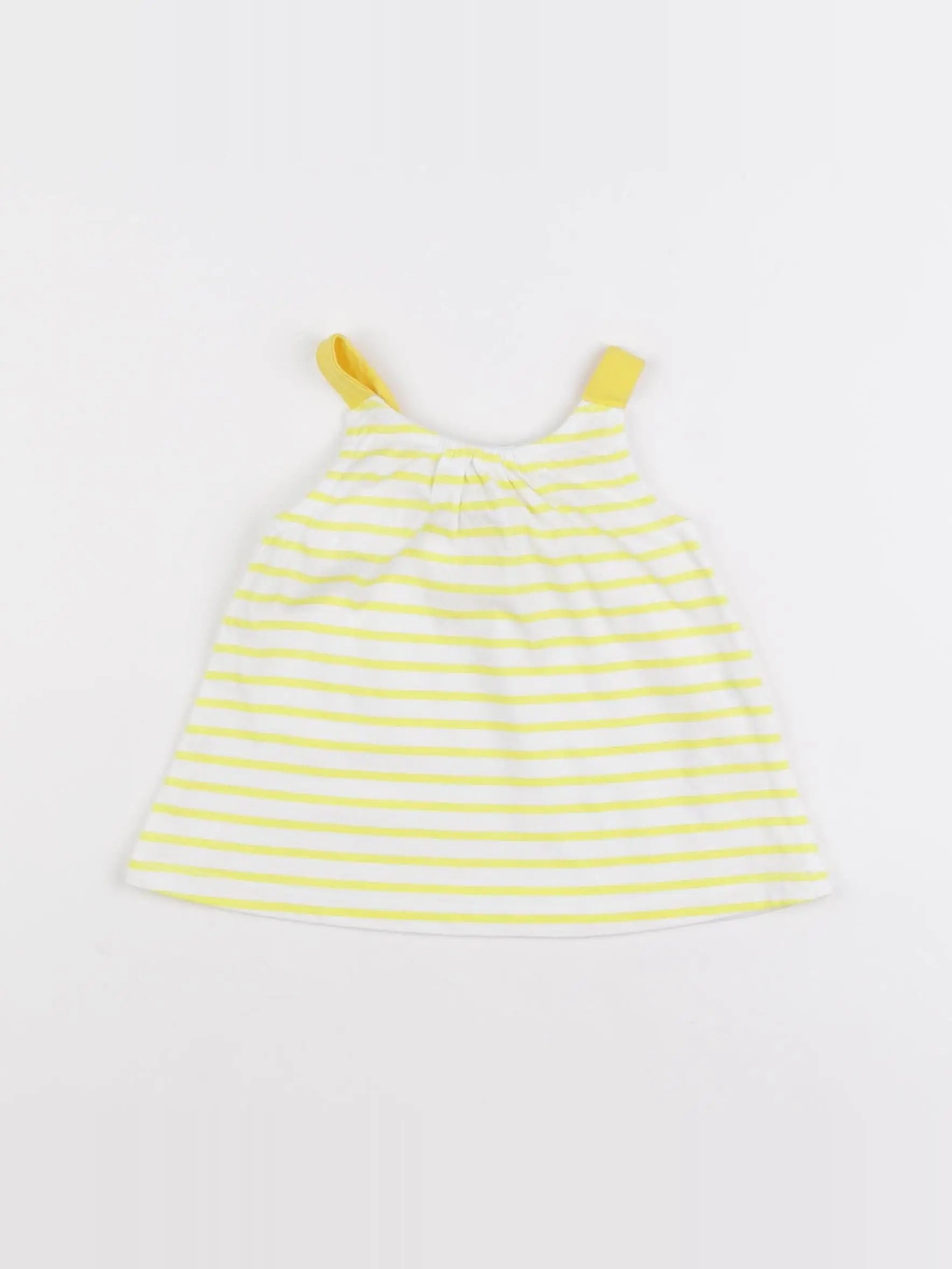 Zara - débardeur jaune - 6/9 mois