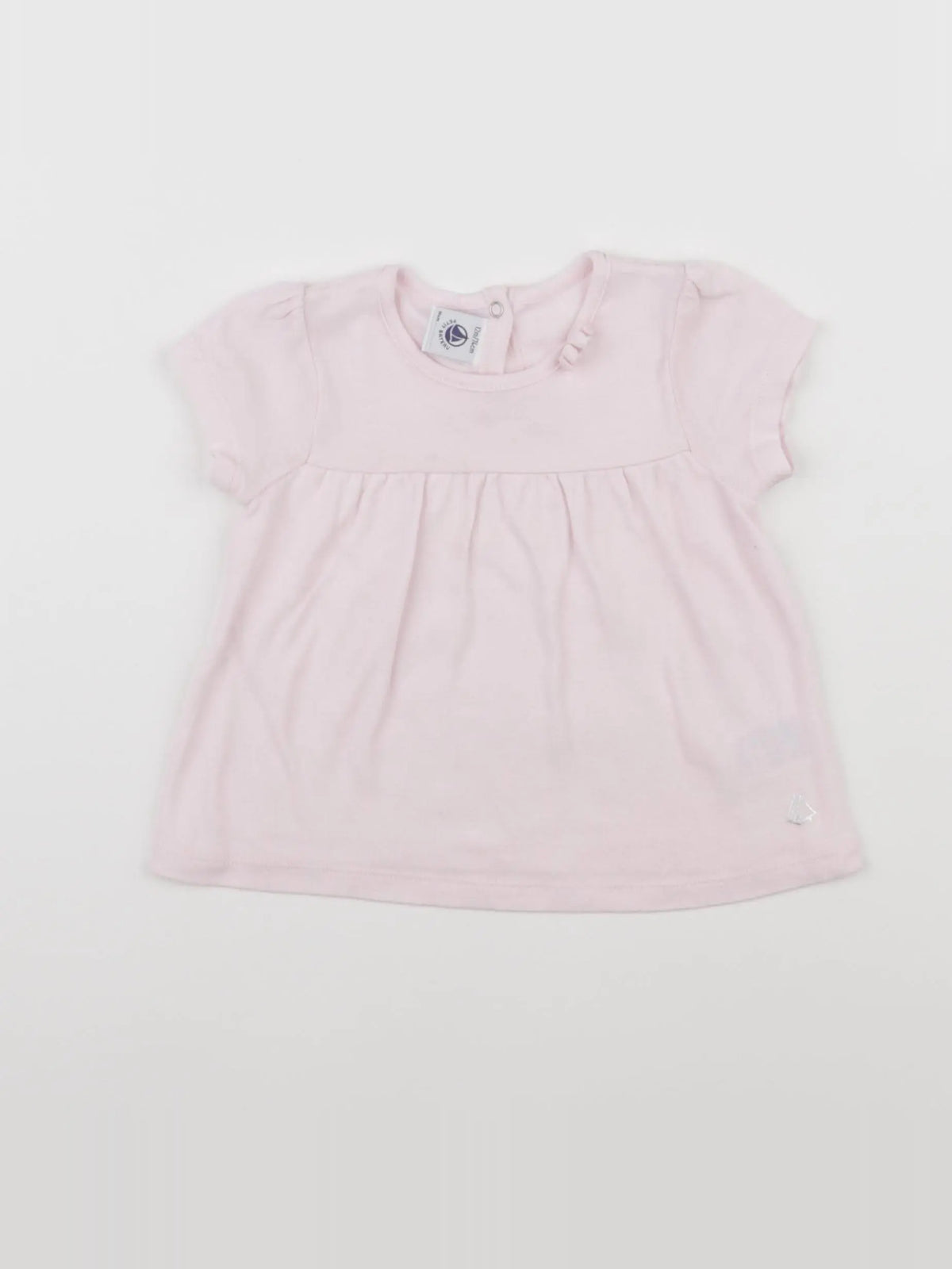 Petit Bateau - tee-shirt rose - 12 mois