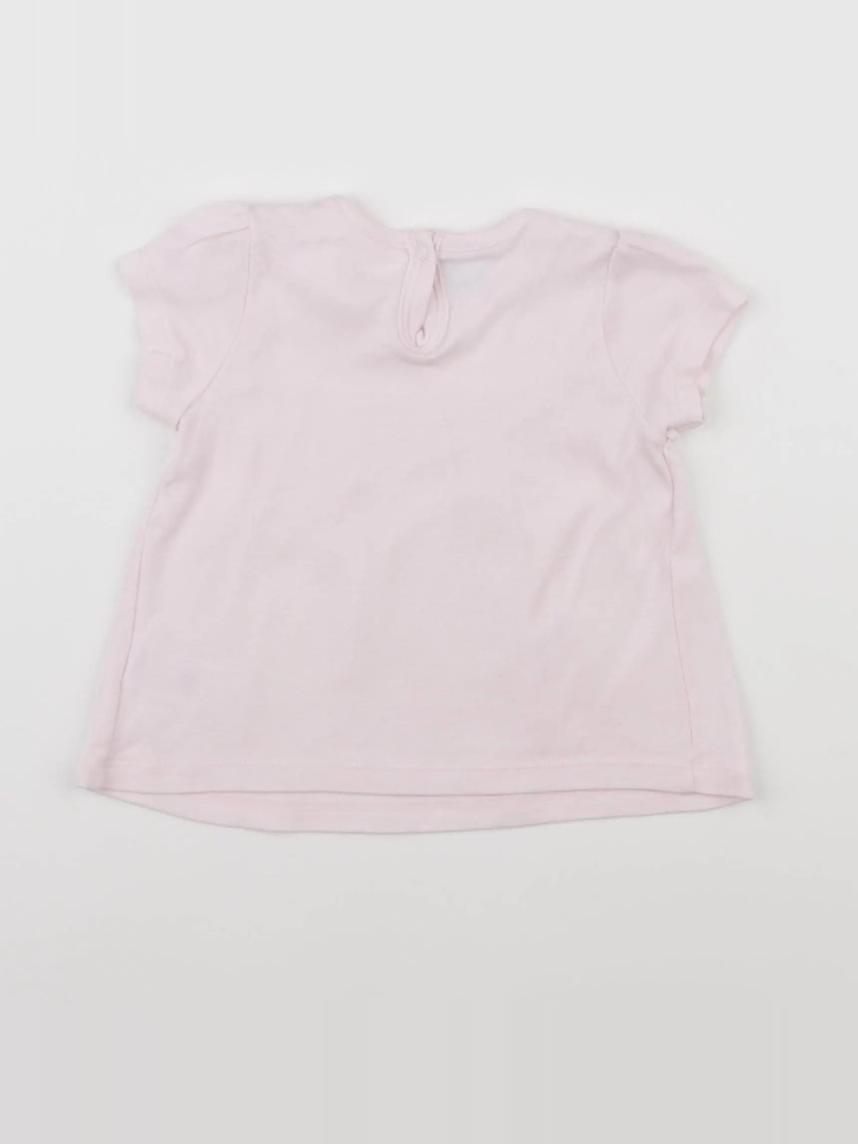 Petit Bateau - tee-shirt rose - 12 mois