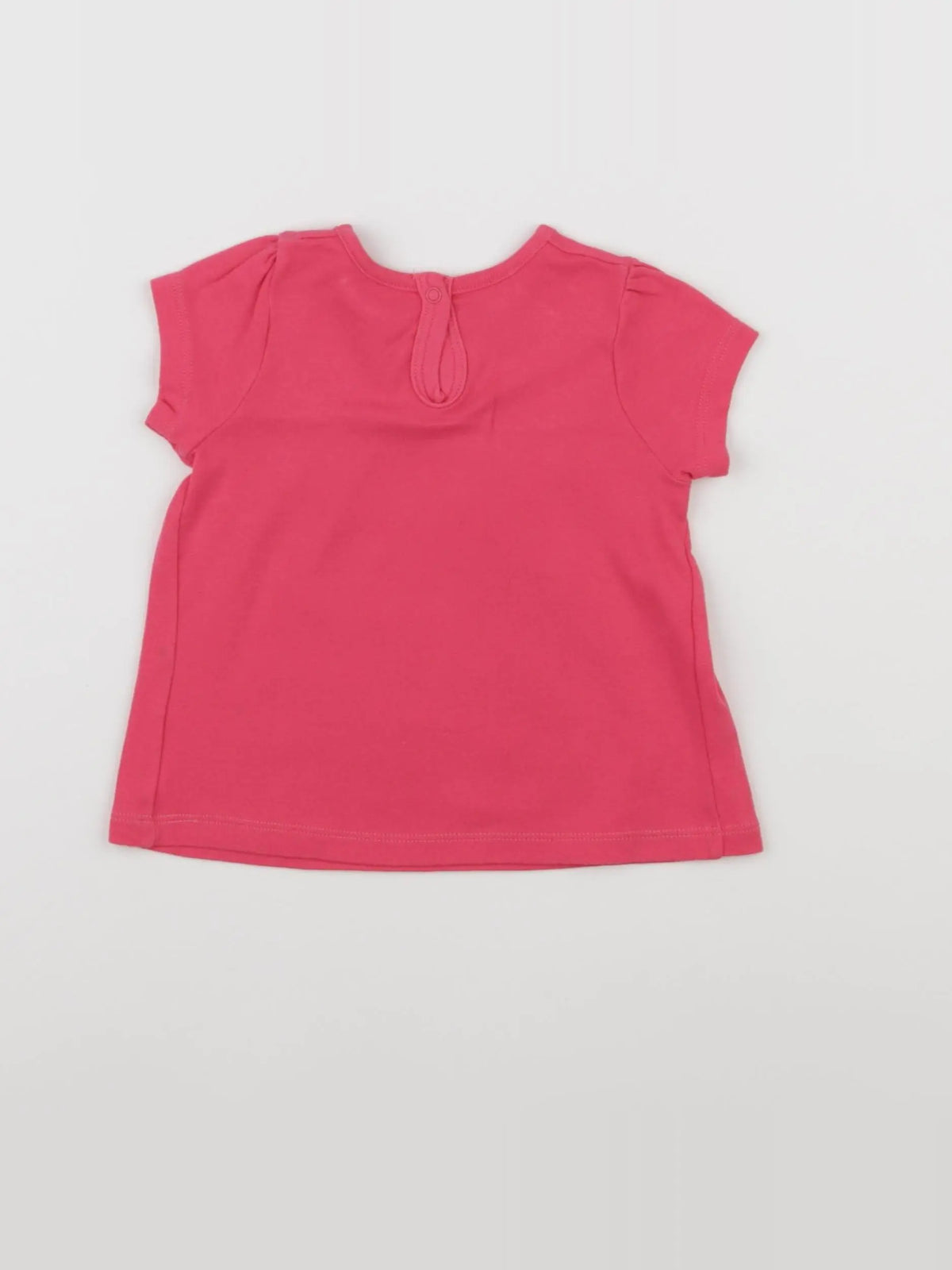 Petit Bateau - tee-shirt rose - 12 mois