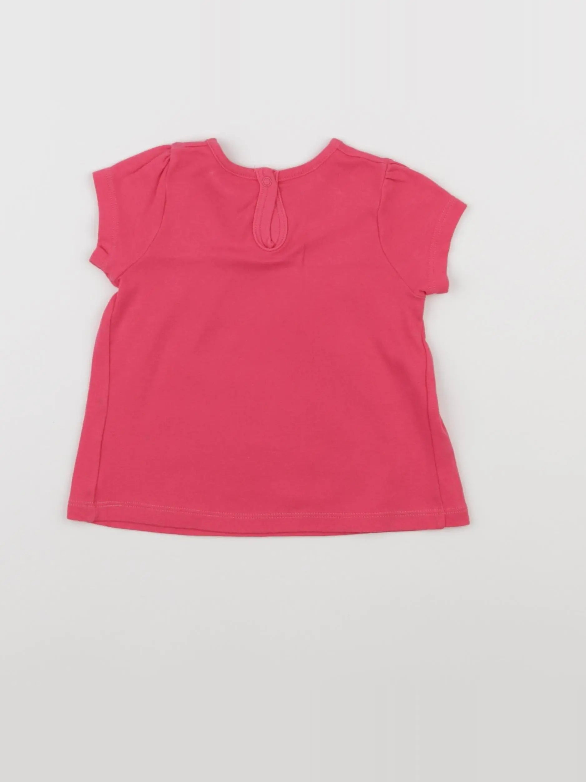 Petit Bateau - tee-shirt rose - 12 mois