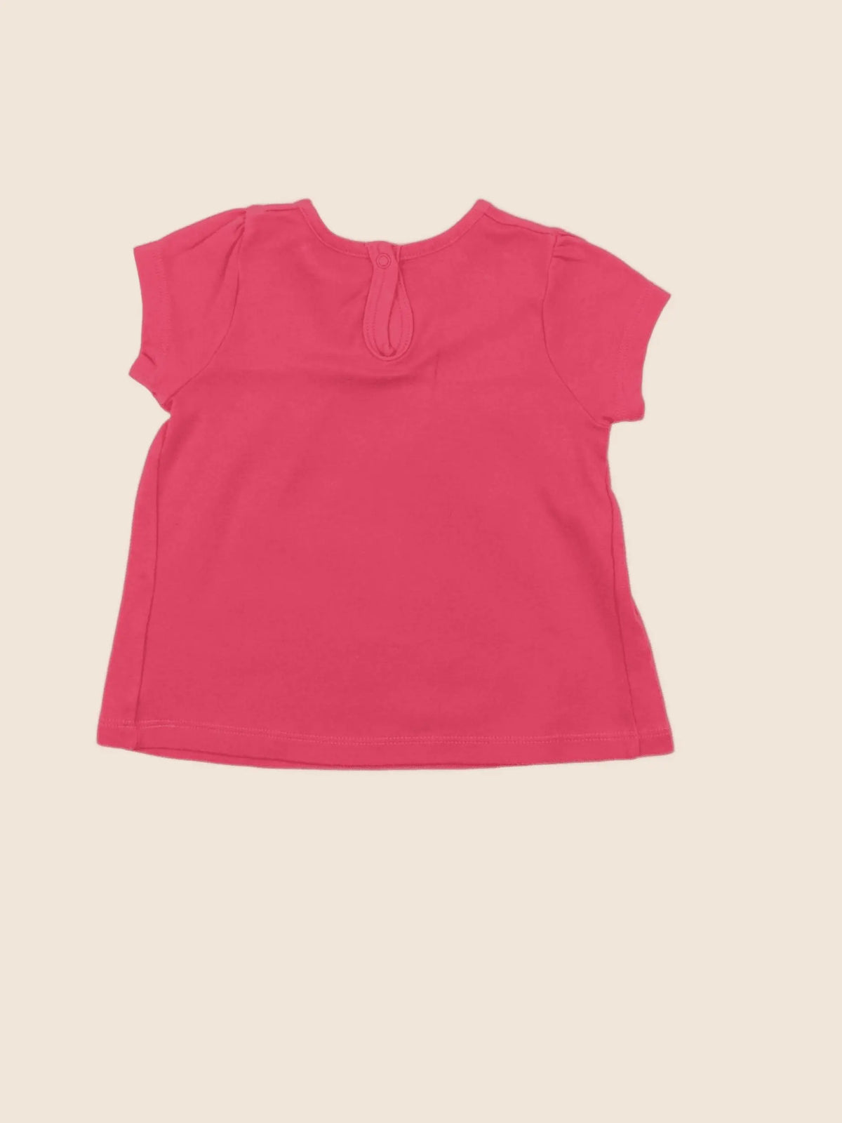 Petit Bateau - tee-shirt rose - 12 mois