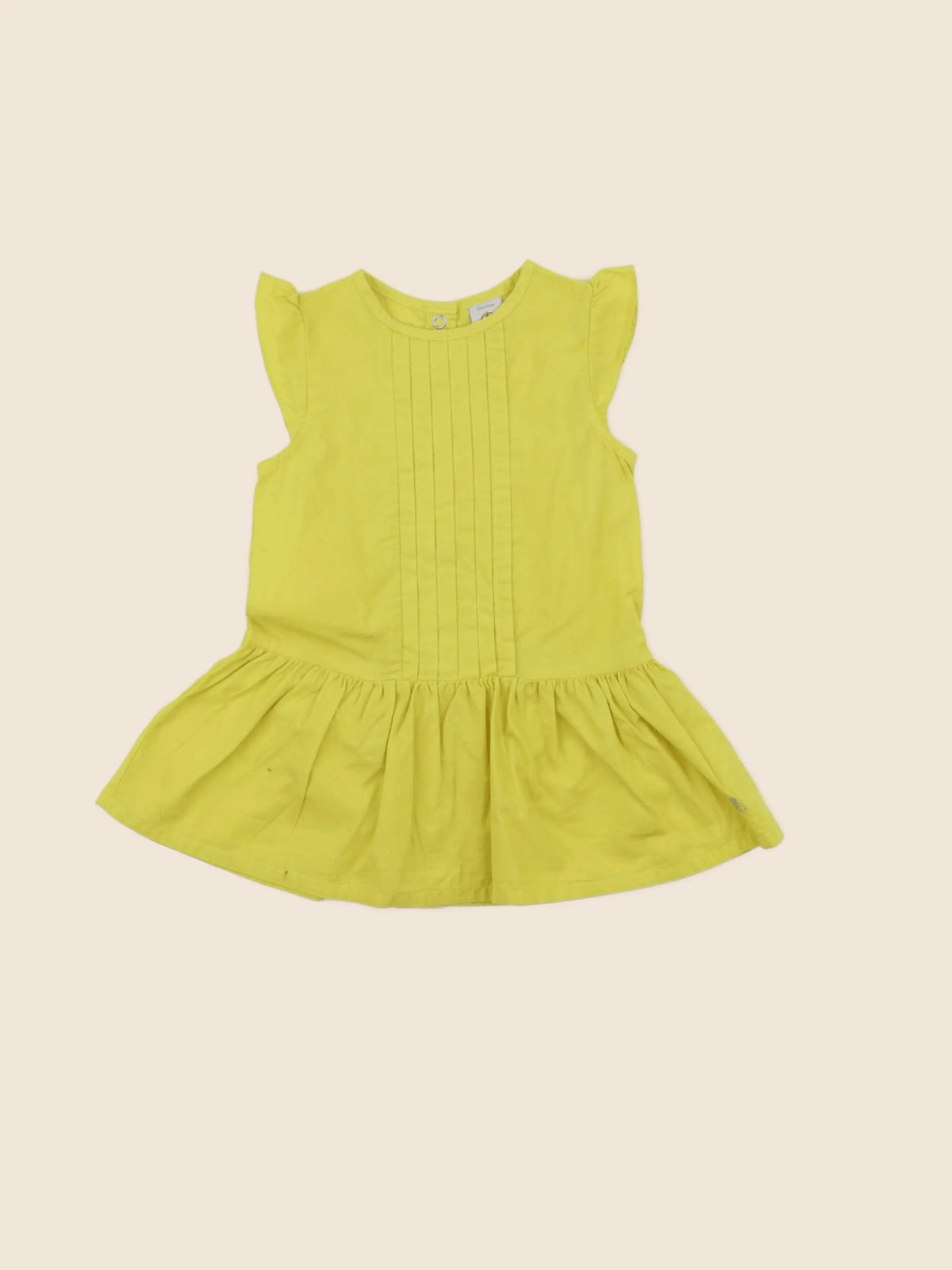 Petit Bateau - robe jaune - 12 mois
