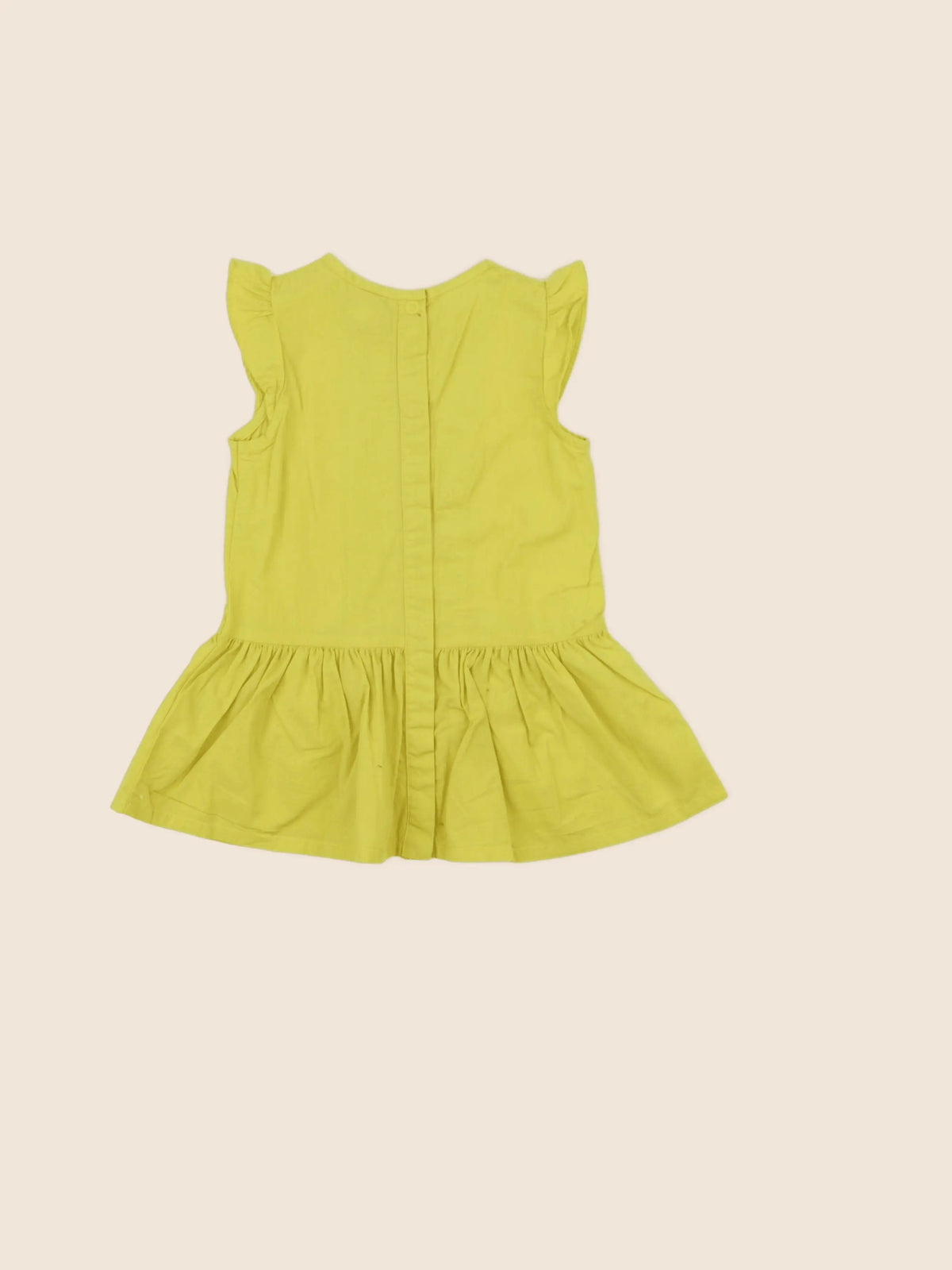 Petit Bateau - robe jaune - 12 mois