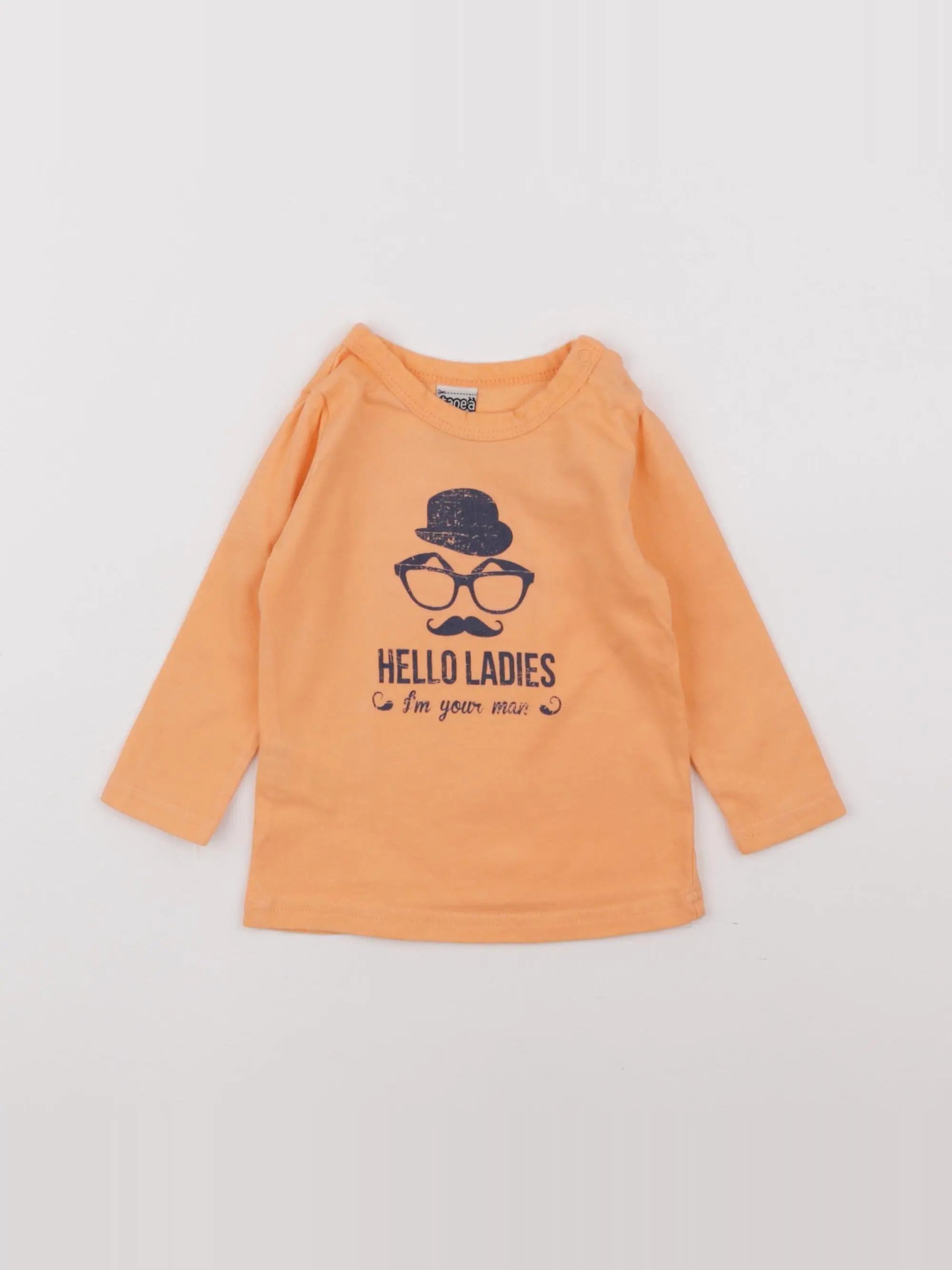 Tape à l'oeil - tee-shirt orange - 12 mois