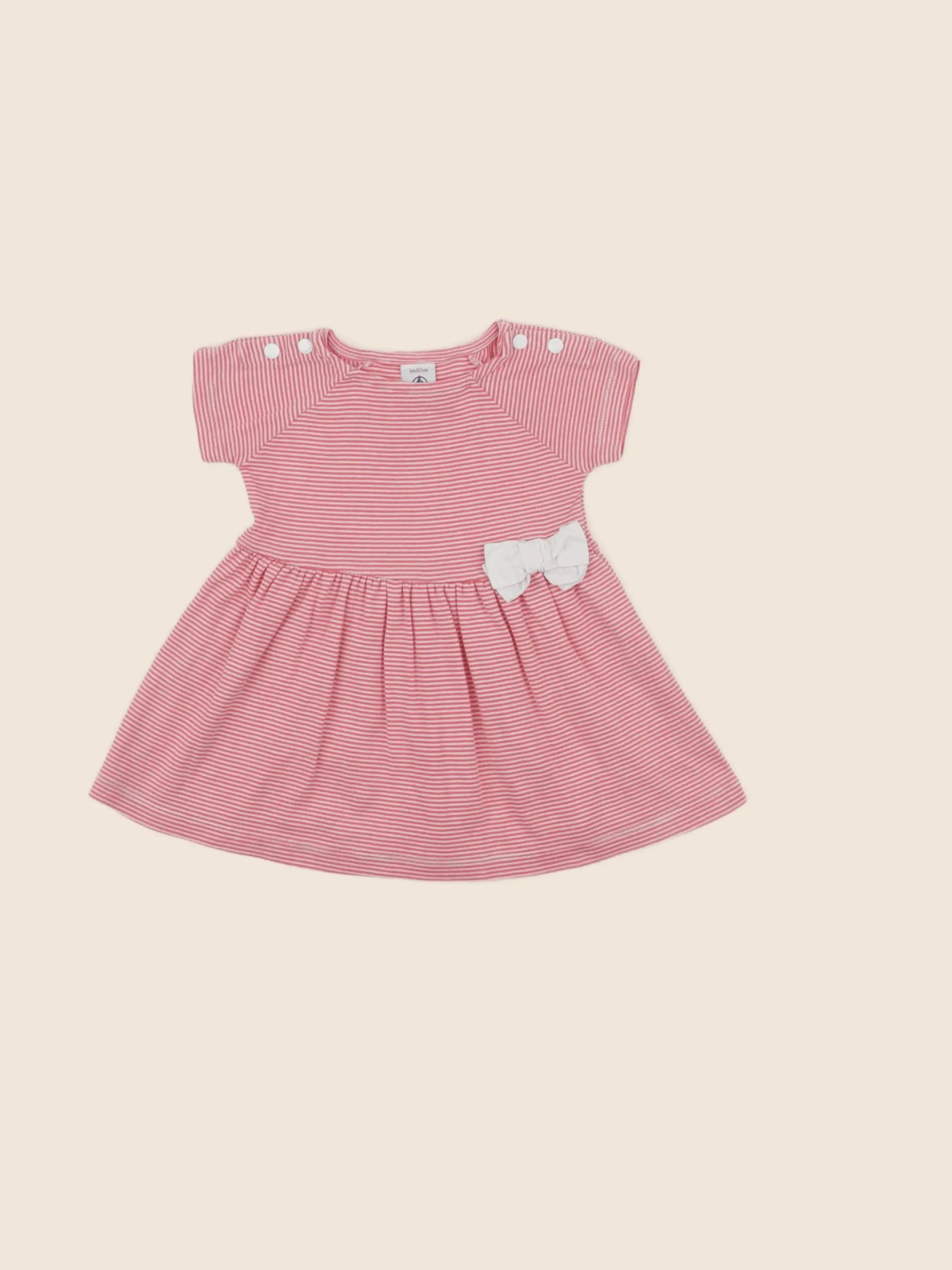 Petit Bateau - robe rose - 6 mois