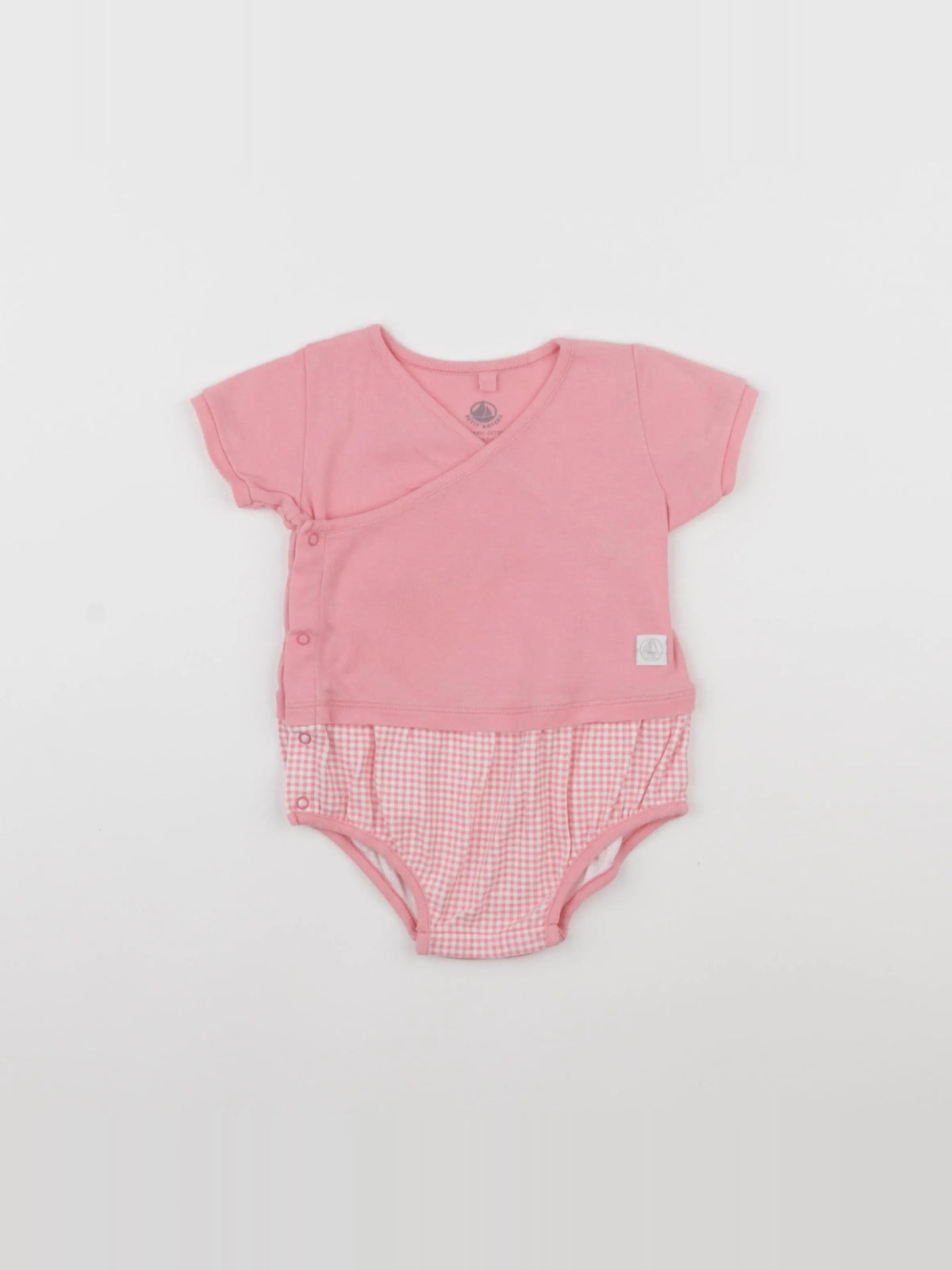 Petit Bateau - combinaison rose - 6 mois