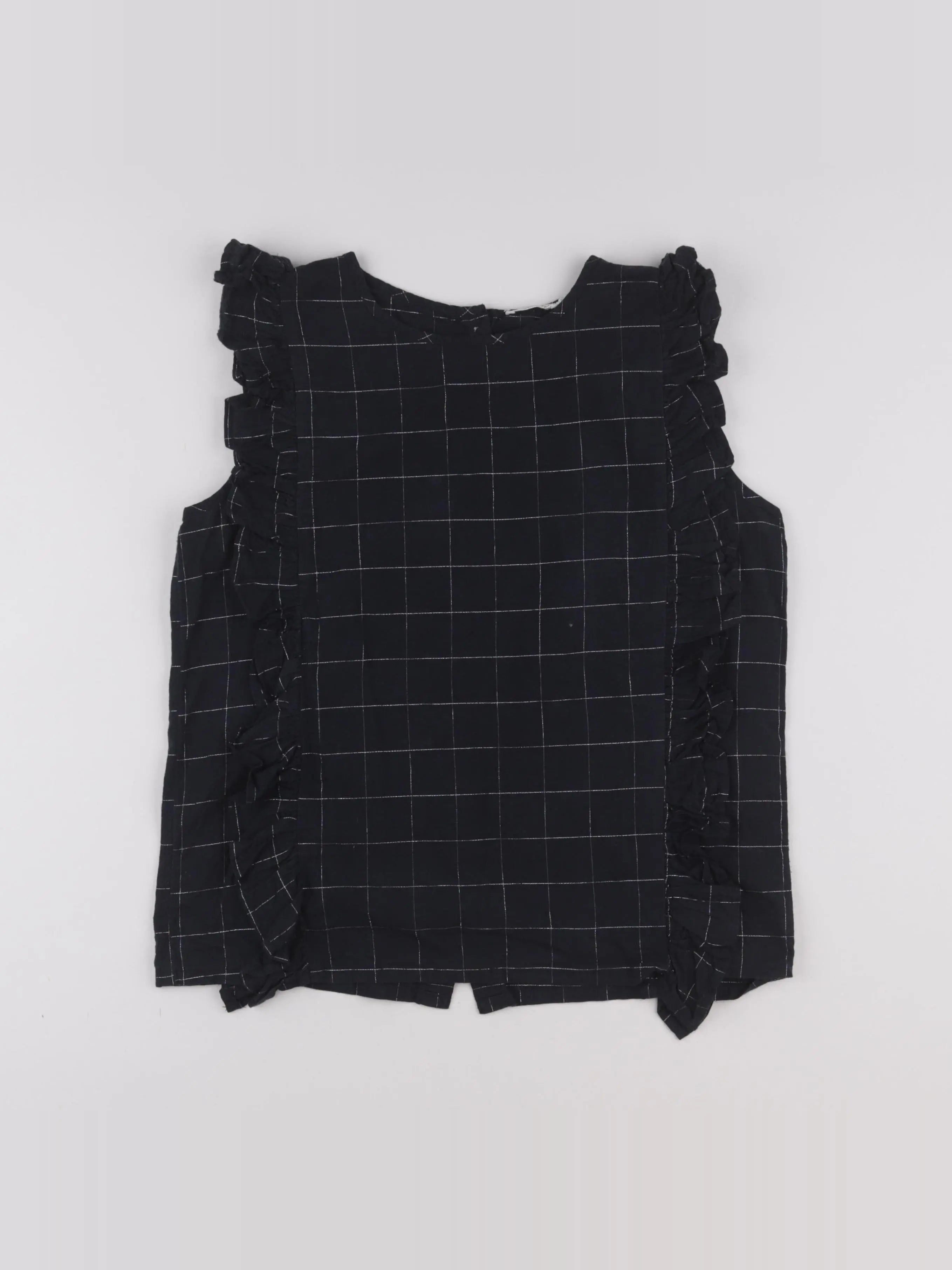 Monoprix - blouse bleu, argent - 14 ans