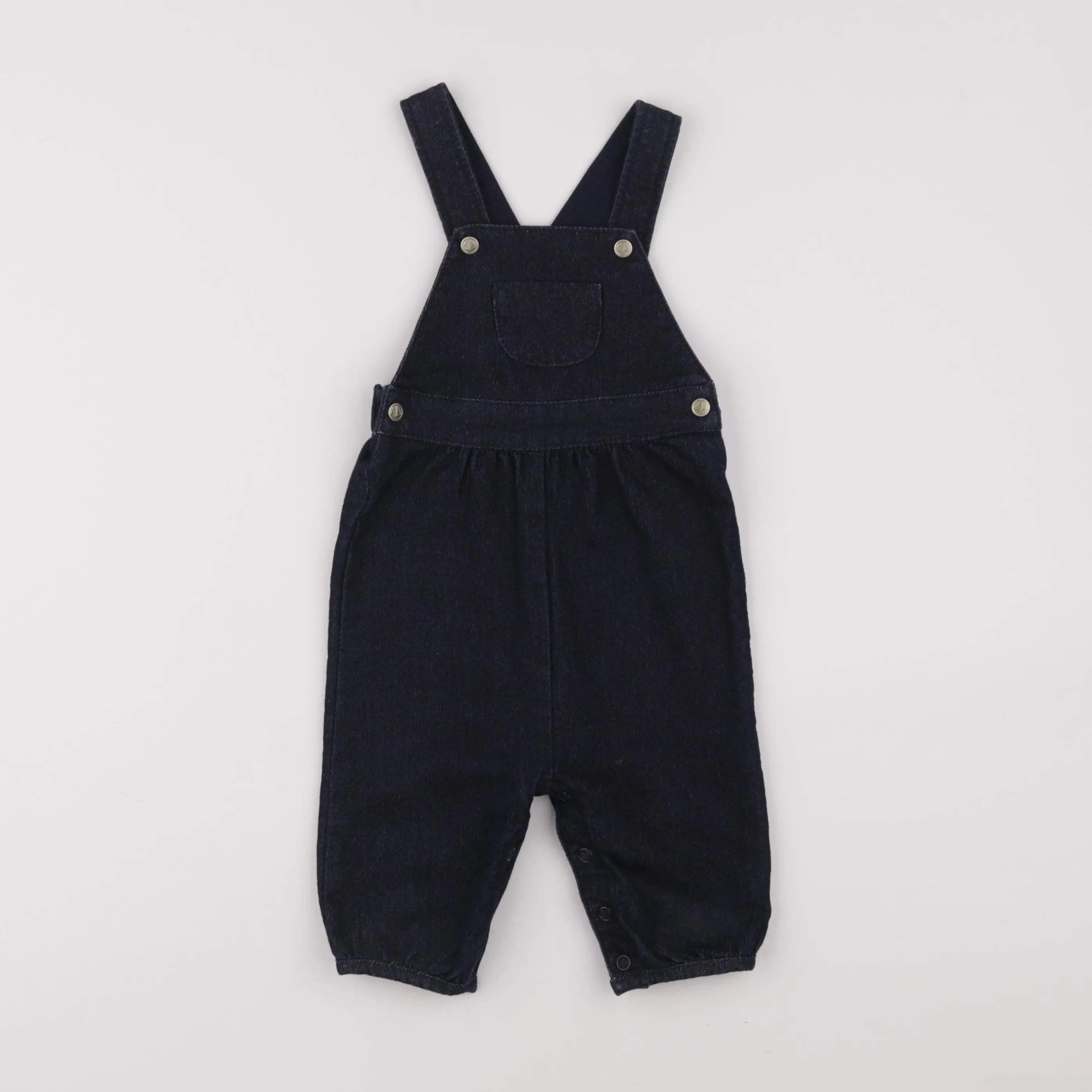 Petit Bateau - salopette bleu - 6 mois