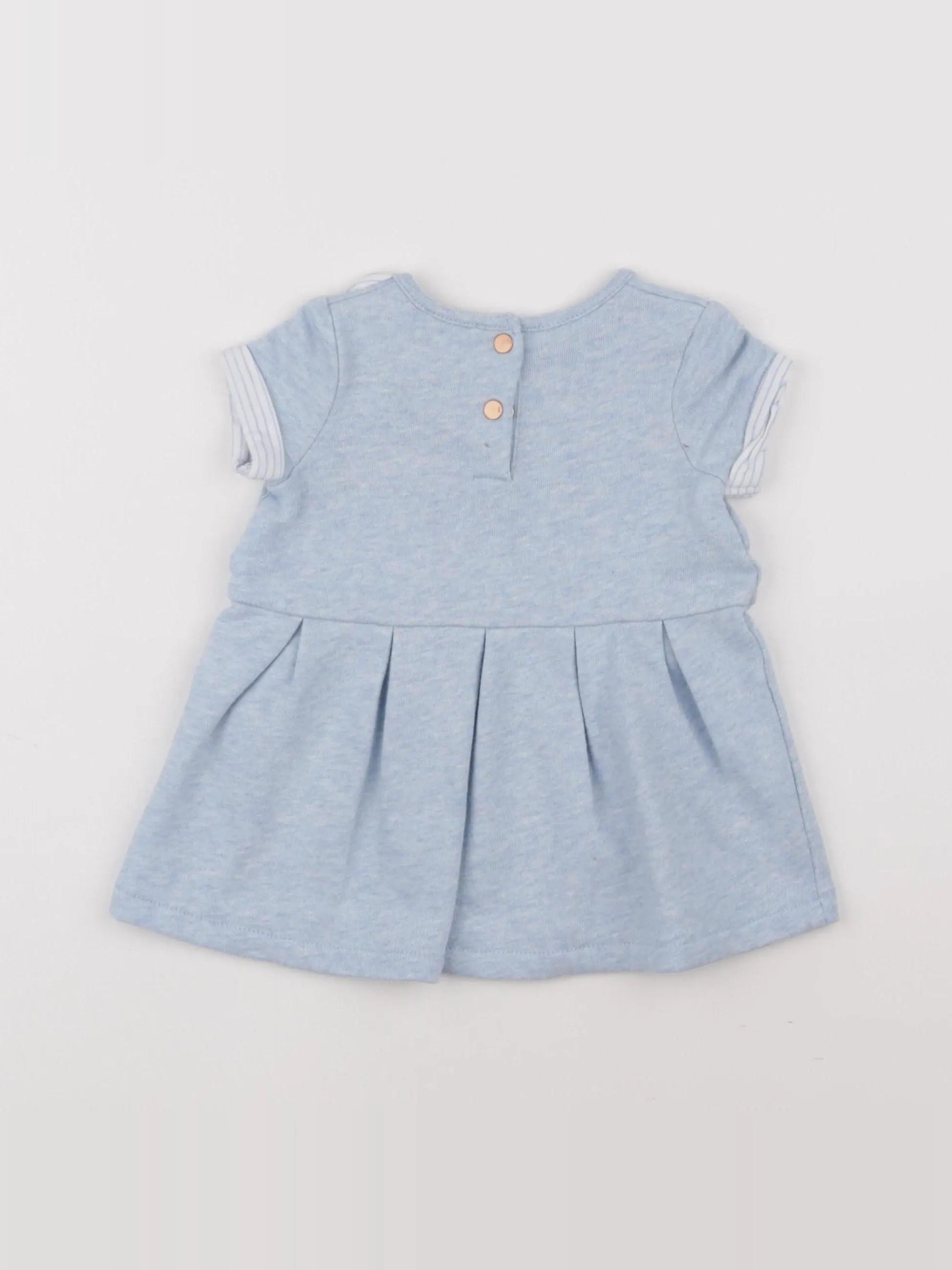 Cyrillus - robe bleu - 6 mois