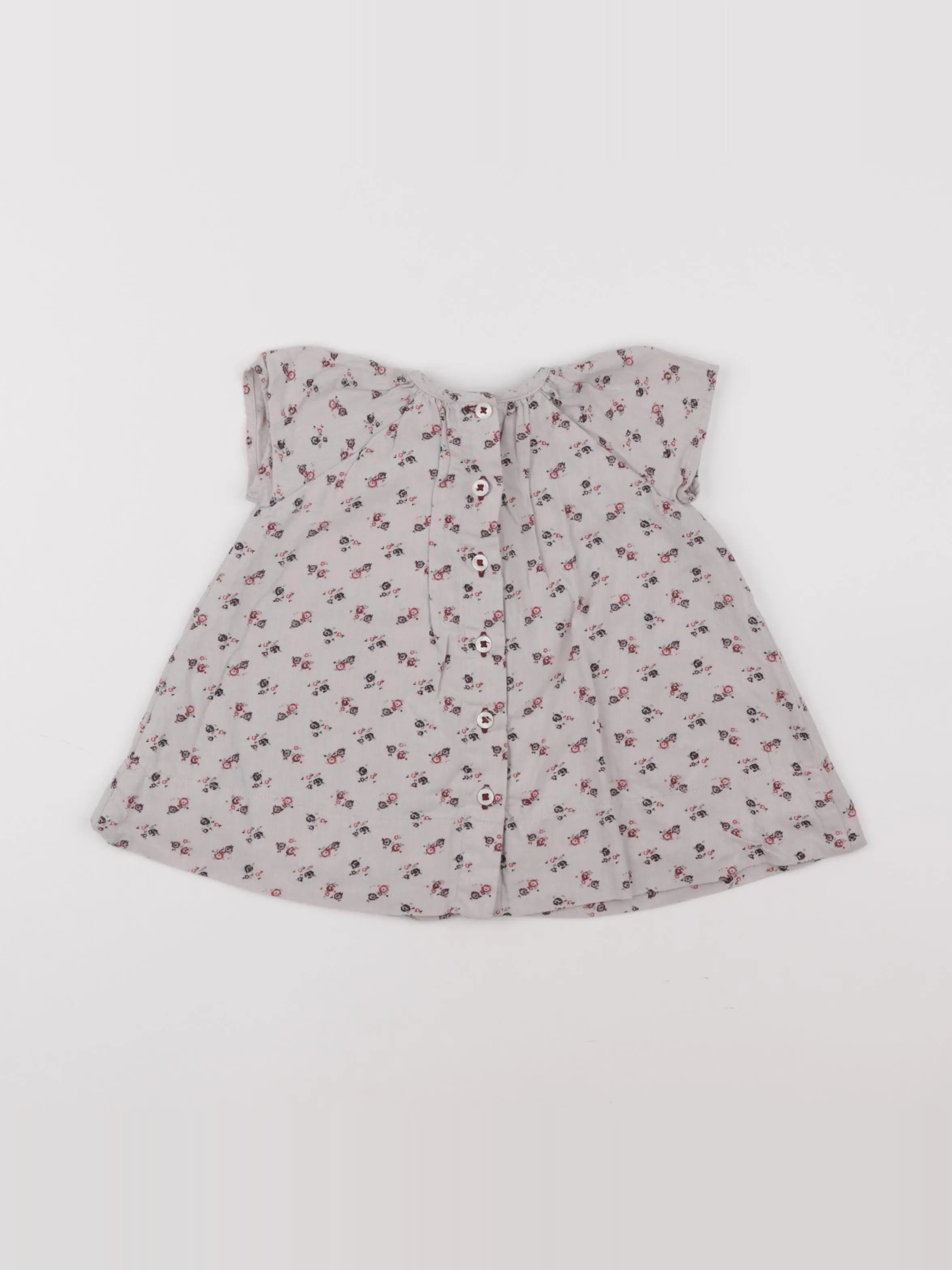 Petit Bateau - robe taupe - 3 mois