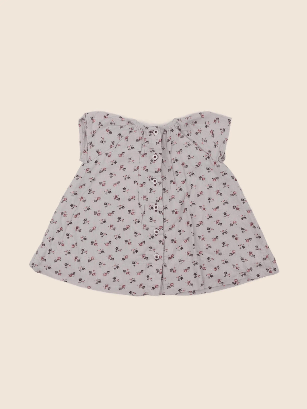 Petit Bateau - robe taupe - 3 mois