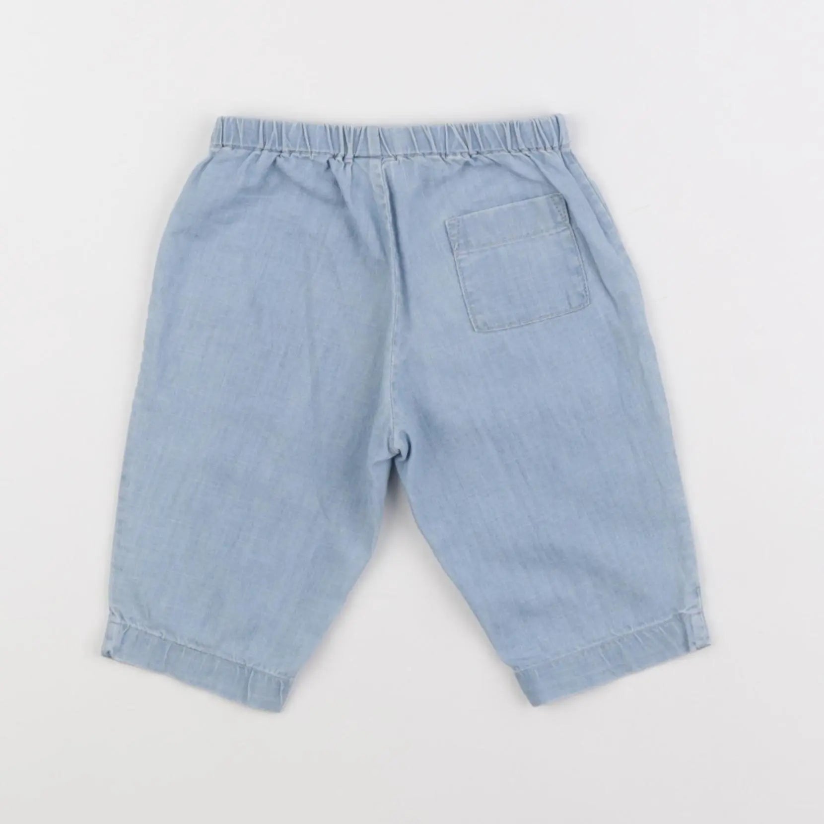 Bonton - pantalon bleu - 6 mois