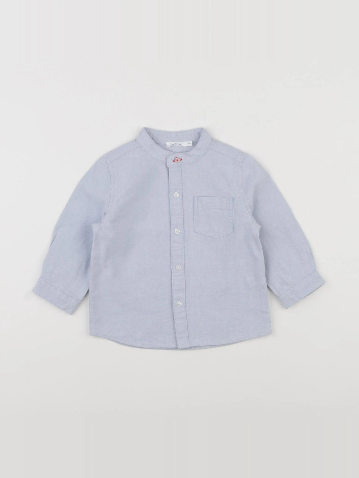 Boutchou - chemise bleu - 12 mois