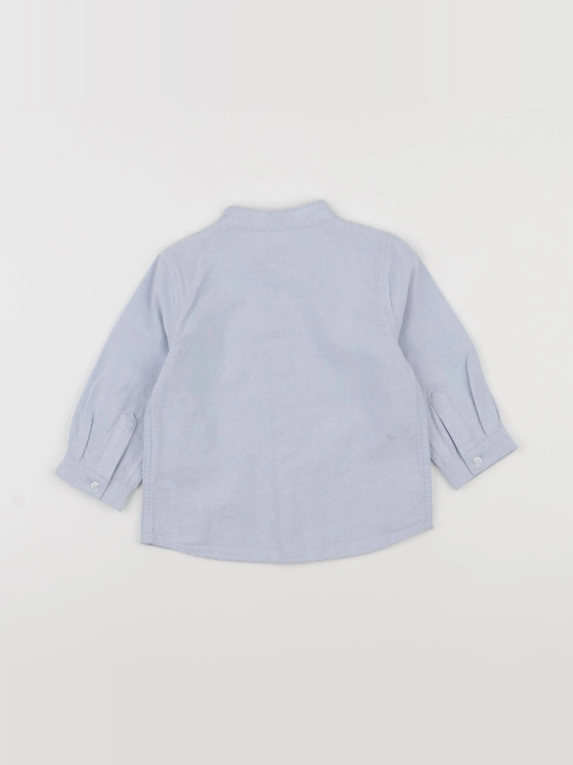 Boutchou - chemise bleu - 12 mois
