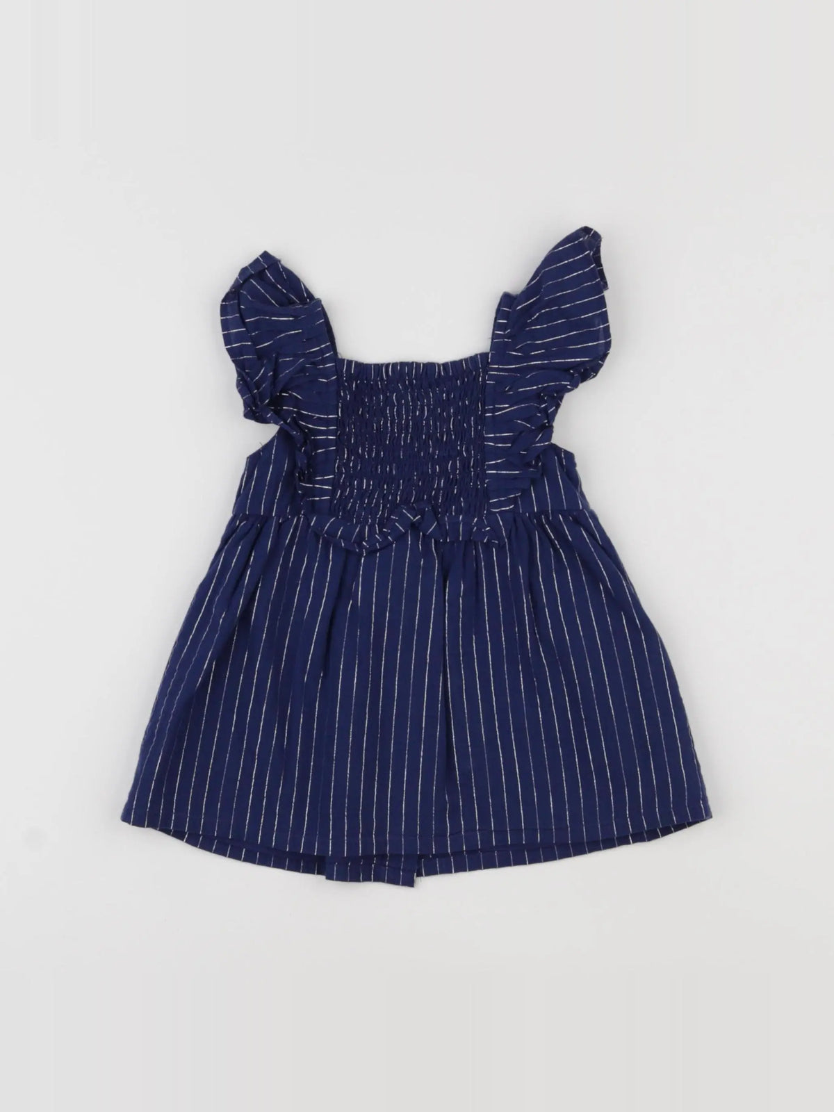 Vertbaudet - robe bleu, argent - 3 mois