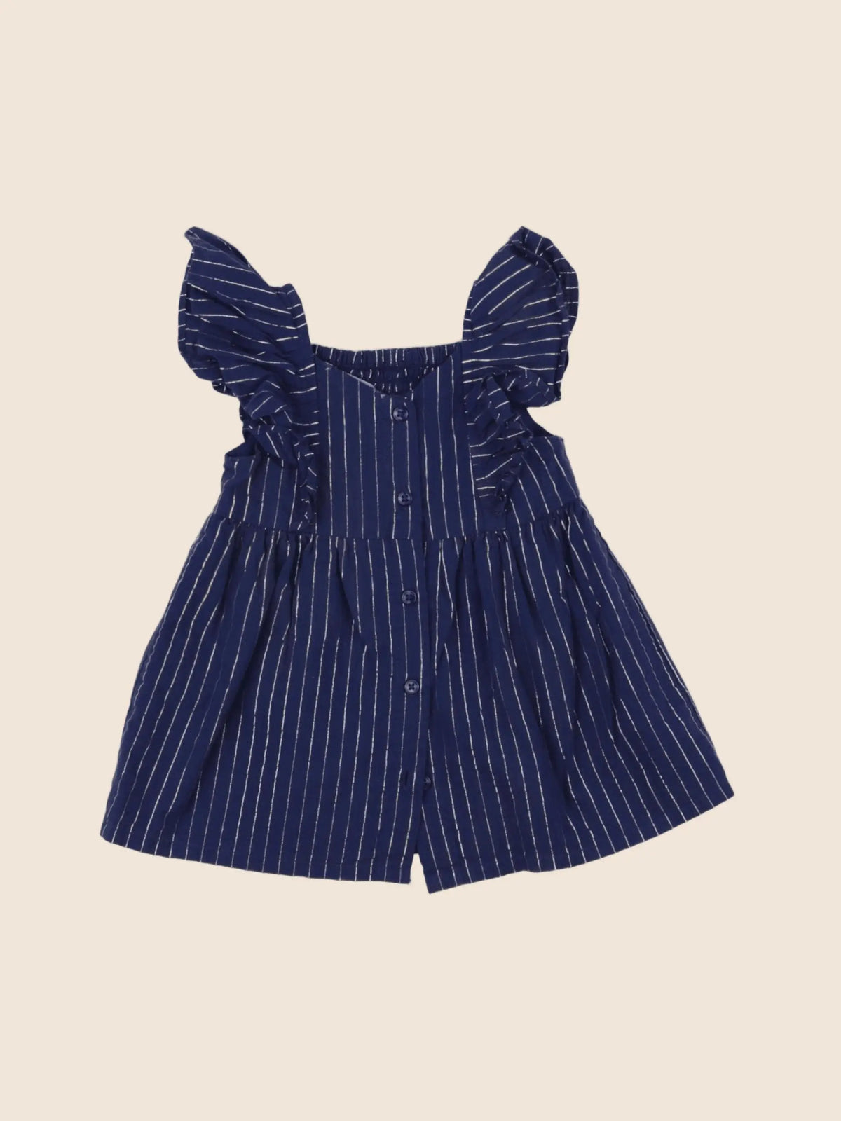Vertbaudet - robe bleu, argent - 3 mois