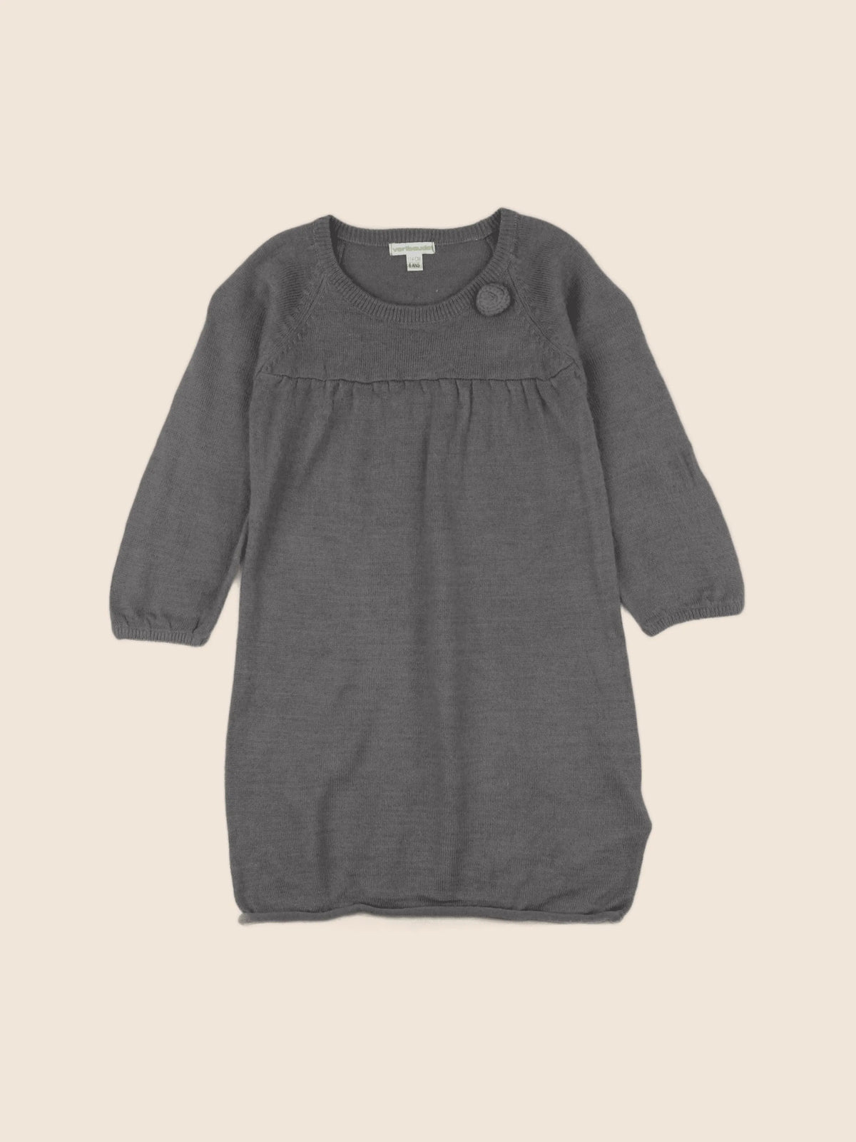Vertbaudet - robe gris - 6 ans