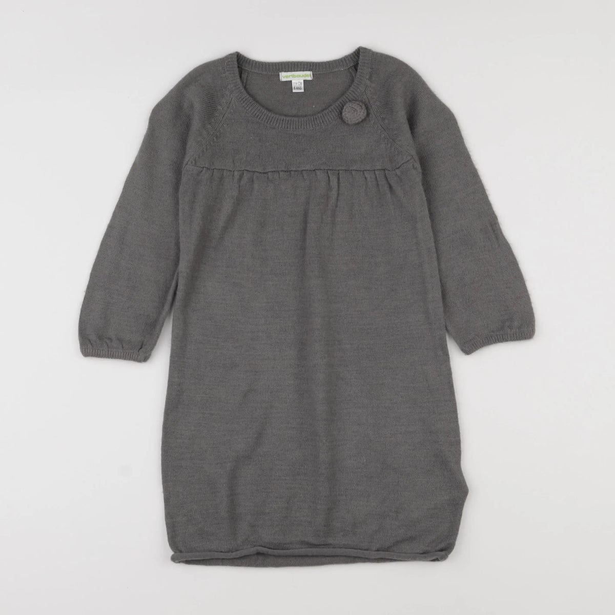 Vertbaudet - robe gris - 6 ans