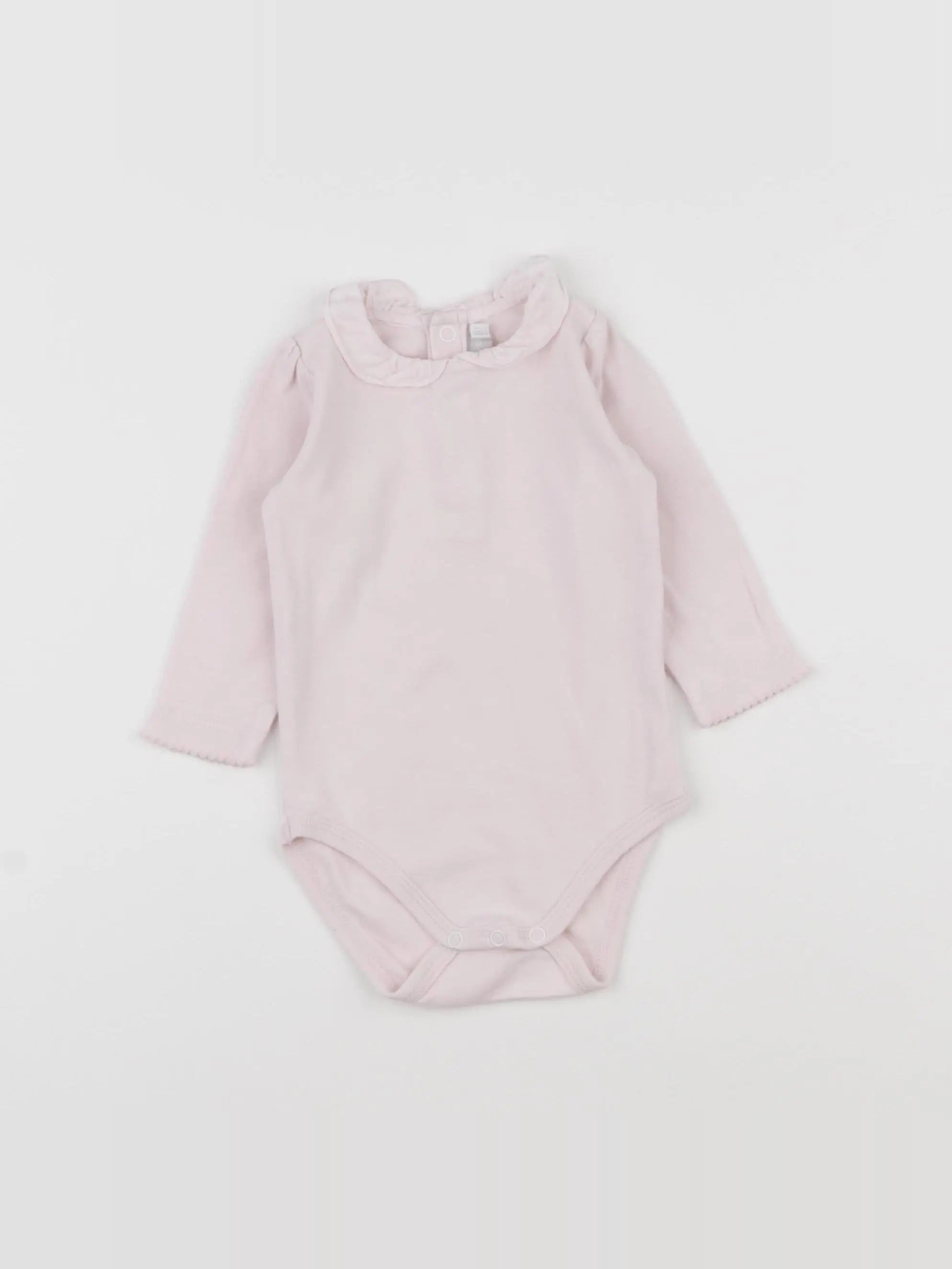 Natalys - body à col rose - 6 mois