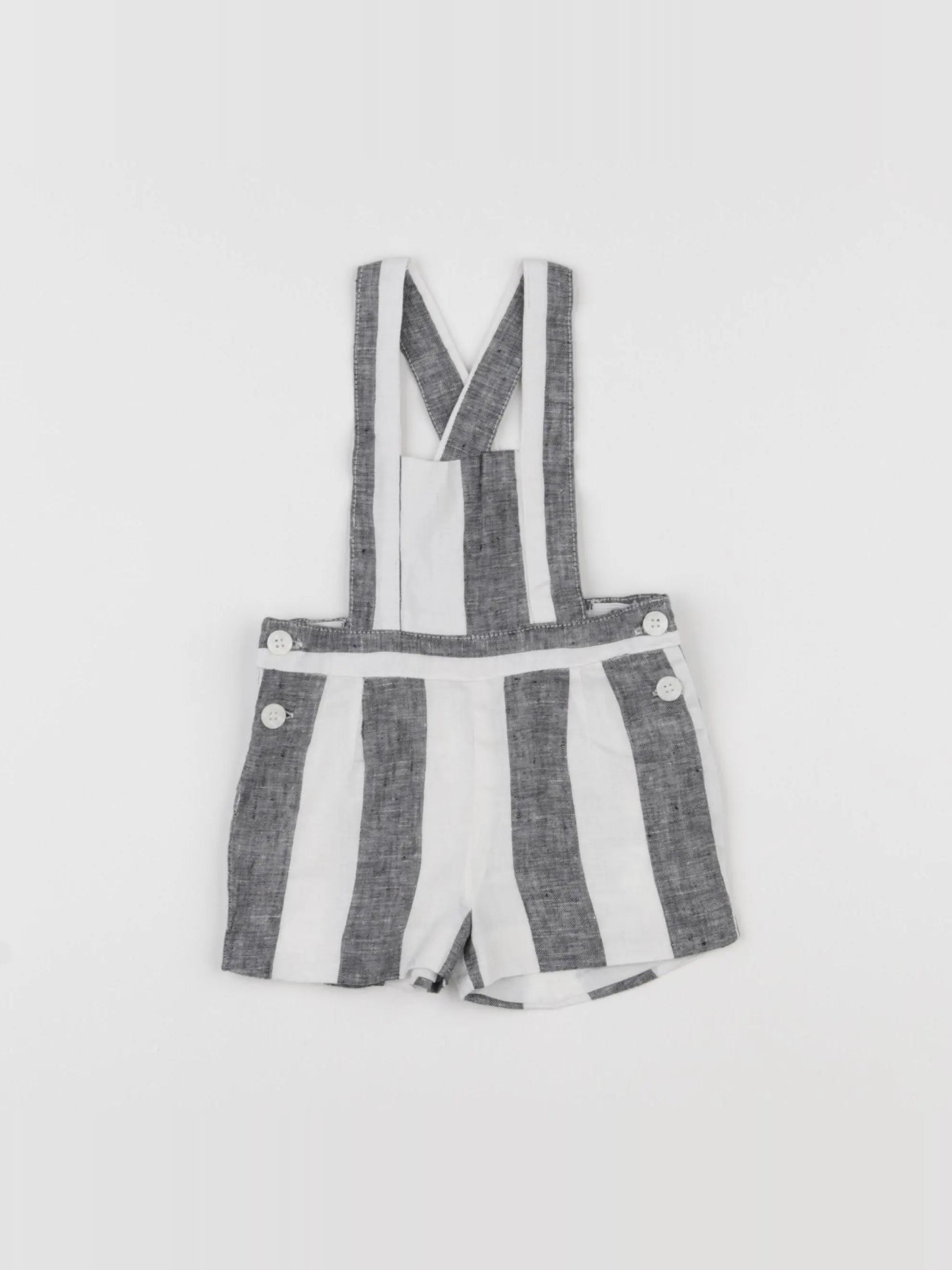 Gocco - salopette gris - 3/6 mois