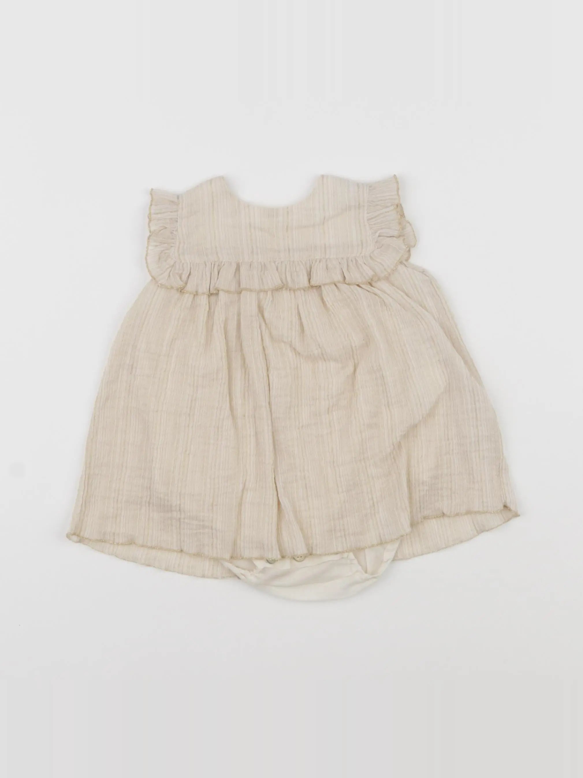 Zhoe et Tobiah - body robe beige, or - 3 mois