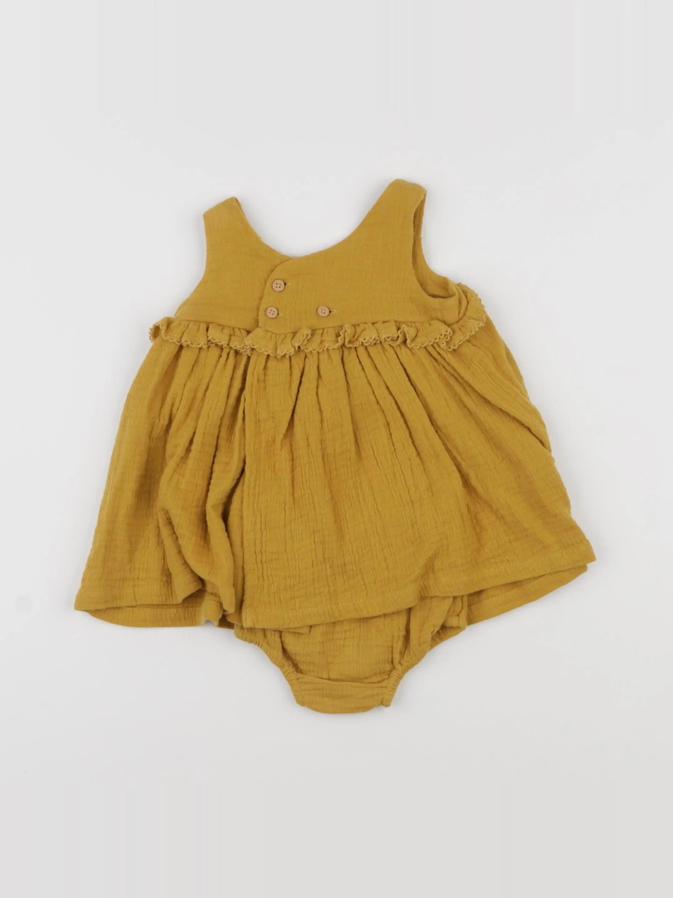 Boutchou - body robe jaune - 3 mois