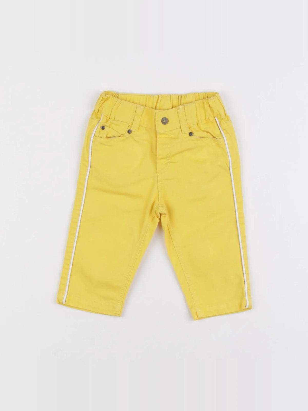 Petit Bateau - pantalon jaune - 3 mois