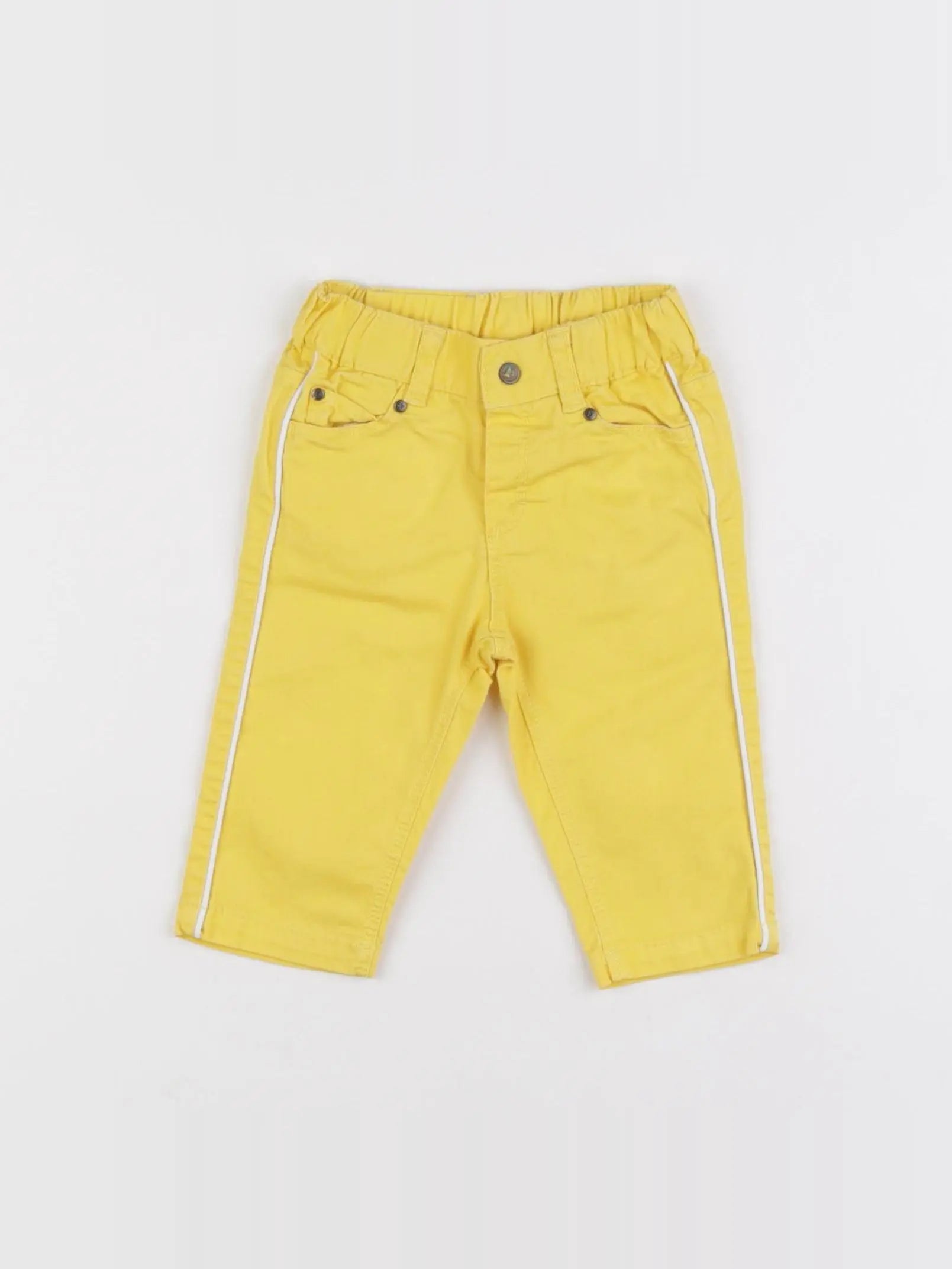 Petit Bateau - pantalon jaune - 3 mois