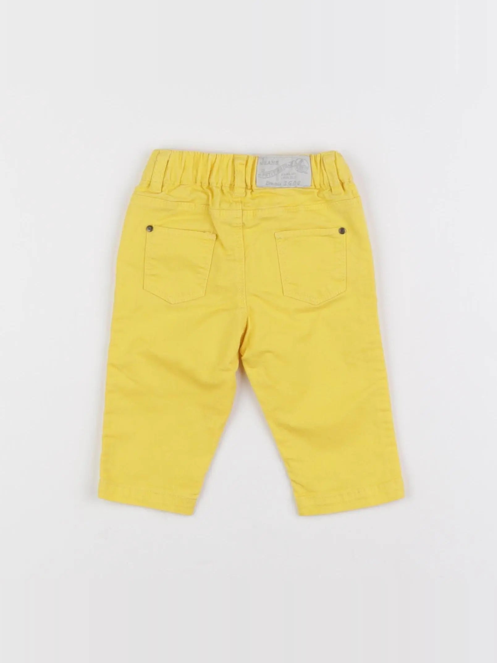 Petit Bateau - pantalon jaune - 3 mois