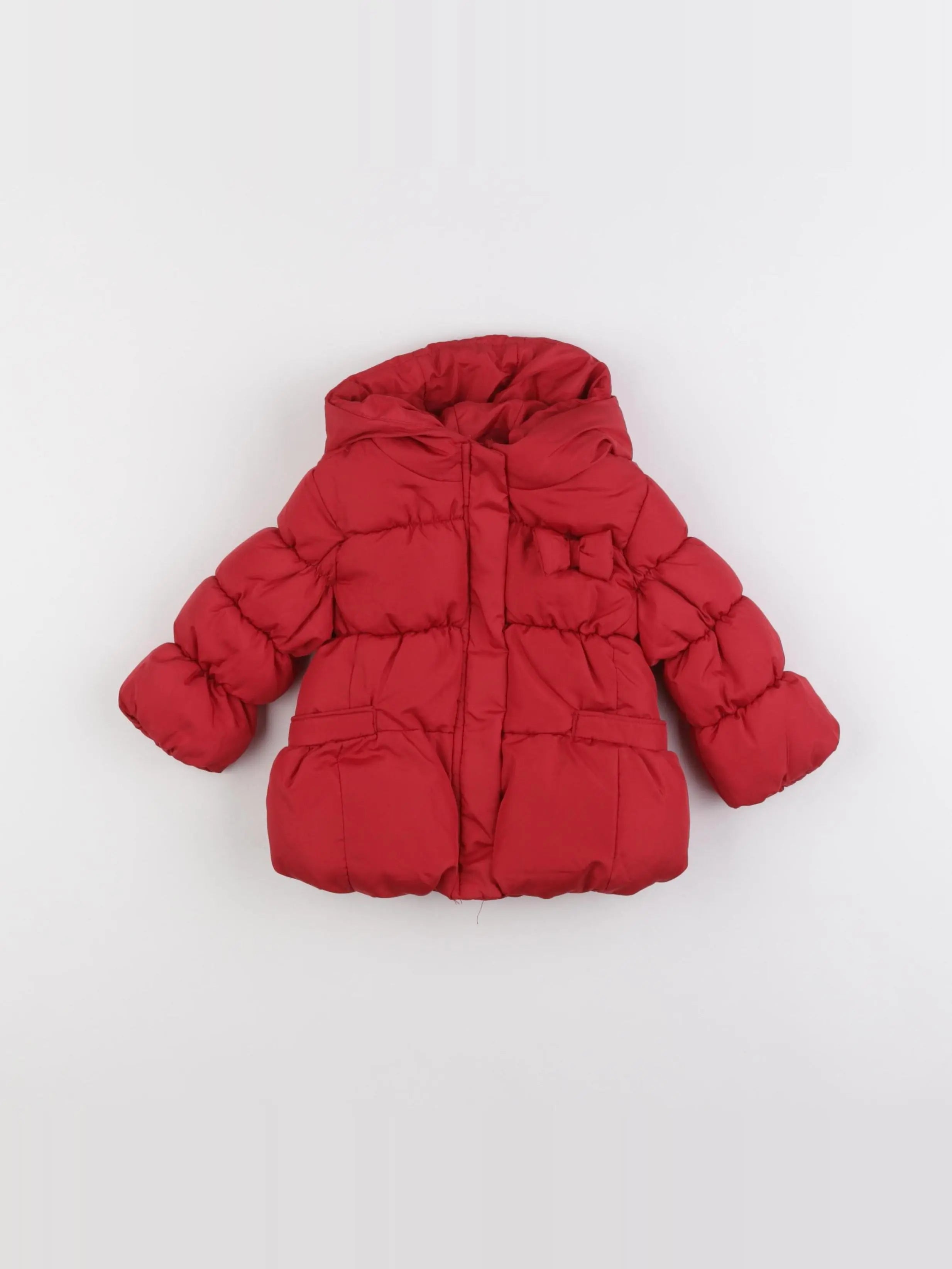 Zara - doudoune rouge - 6/9 mois