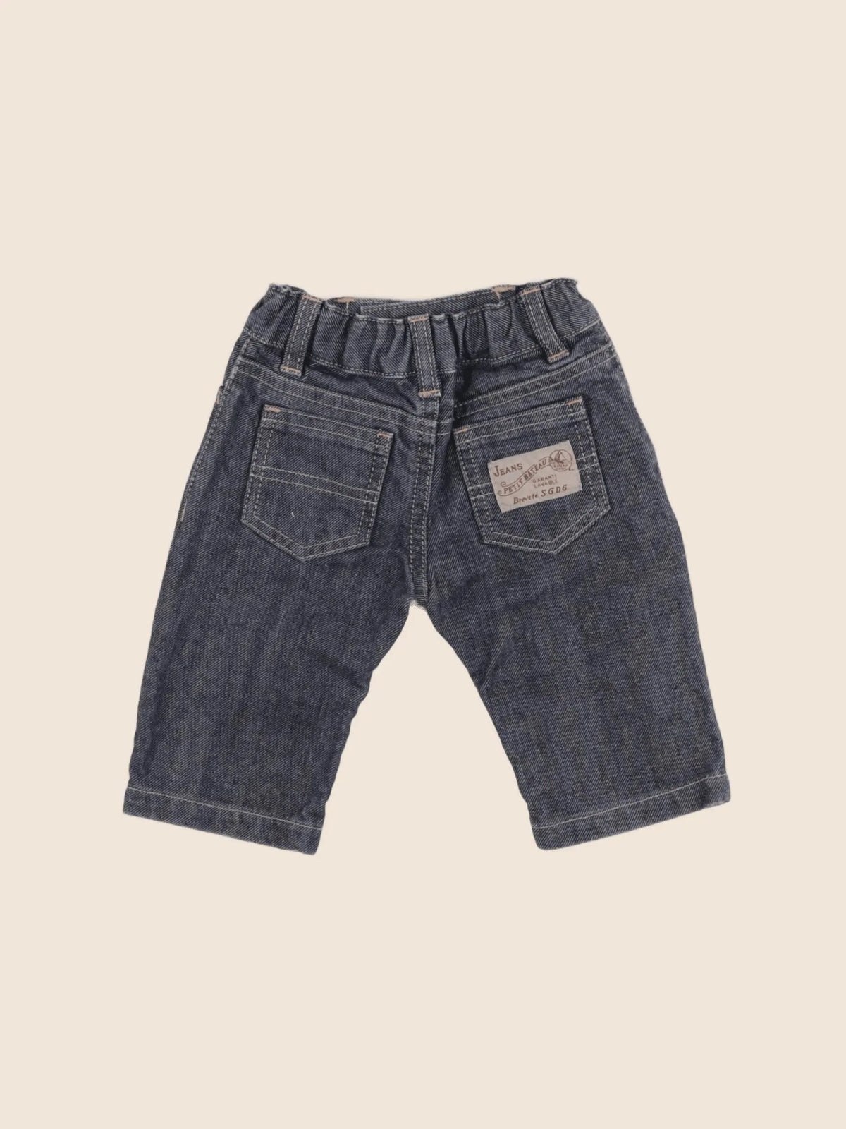 Petit Bateau - jean bleu - 3 mois