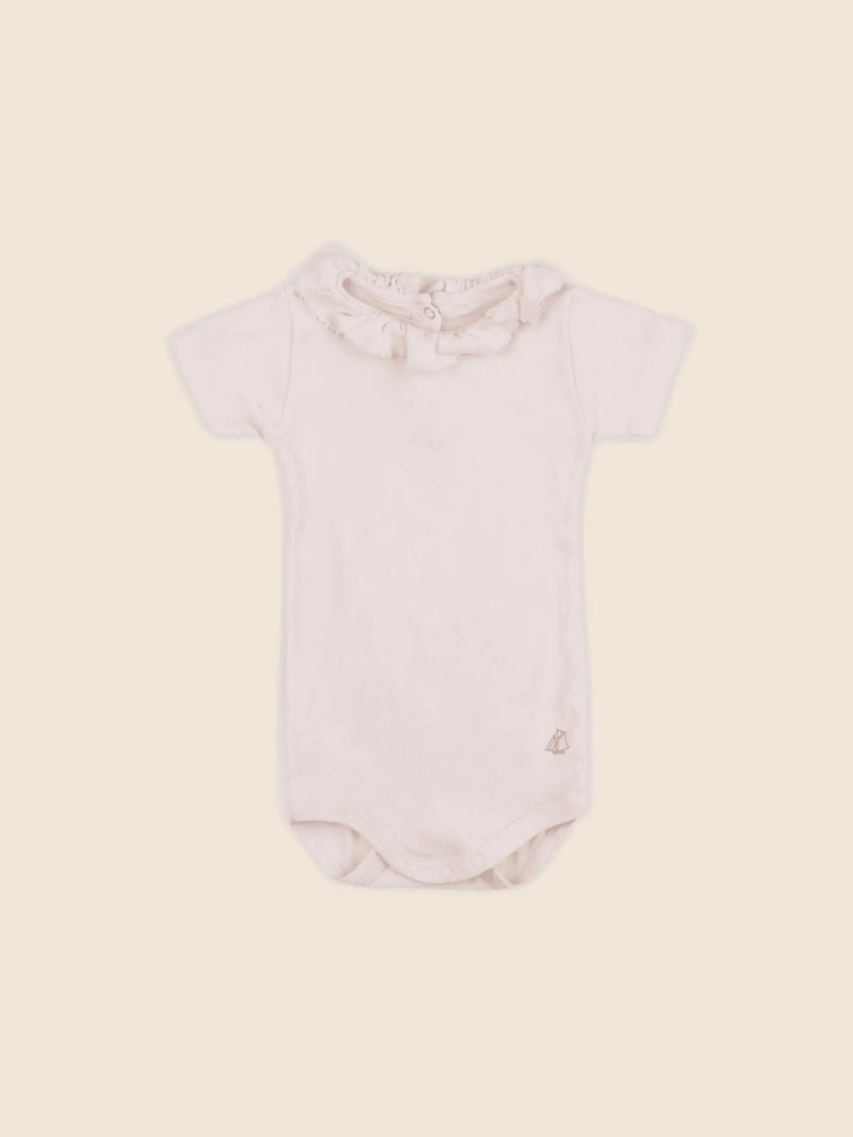 Petit Bateau - body à col rose - 3 mois