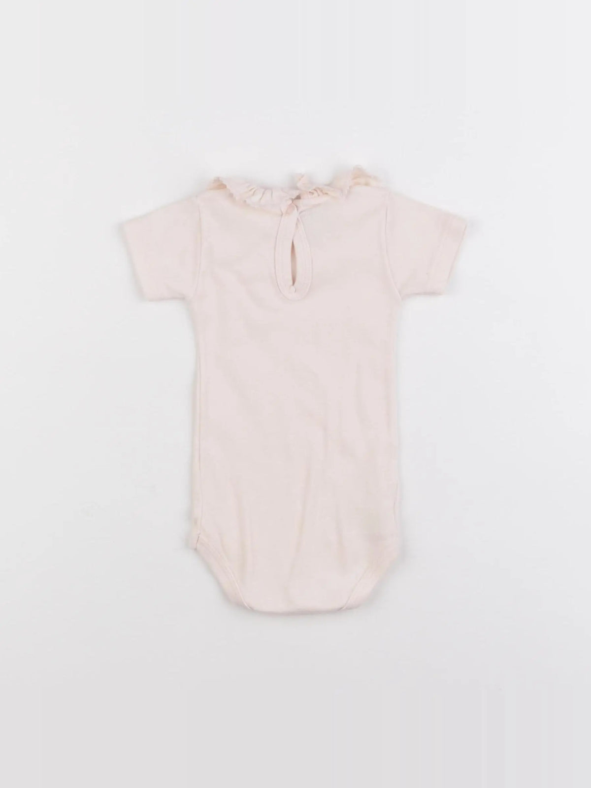 Petit Bateau - body à col rose - 3 mois