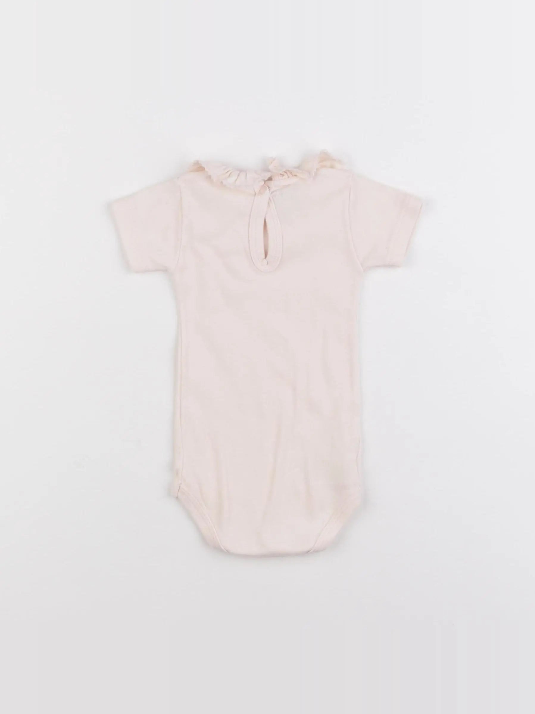 Petit Bateau - body à col rose - 3 mois