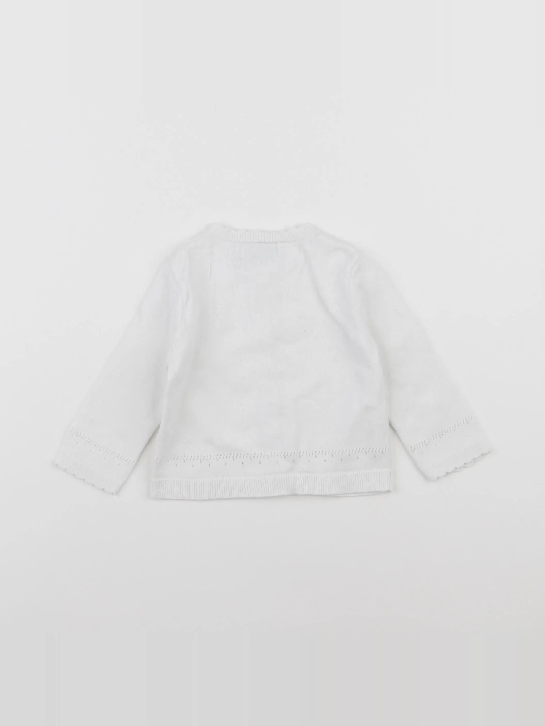 Cyrillus - gilet blanc - 6 mois