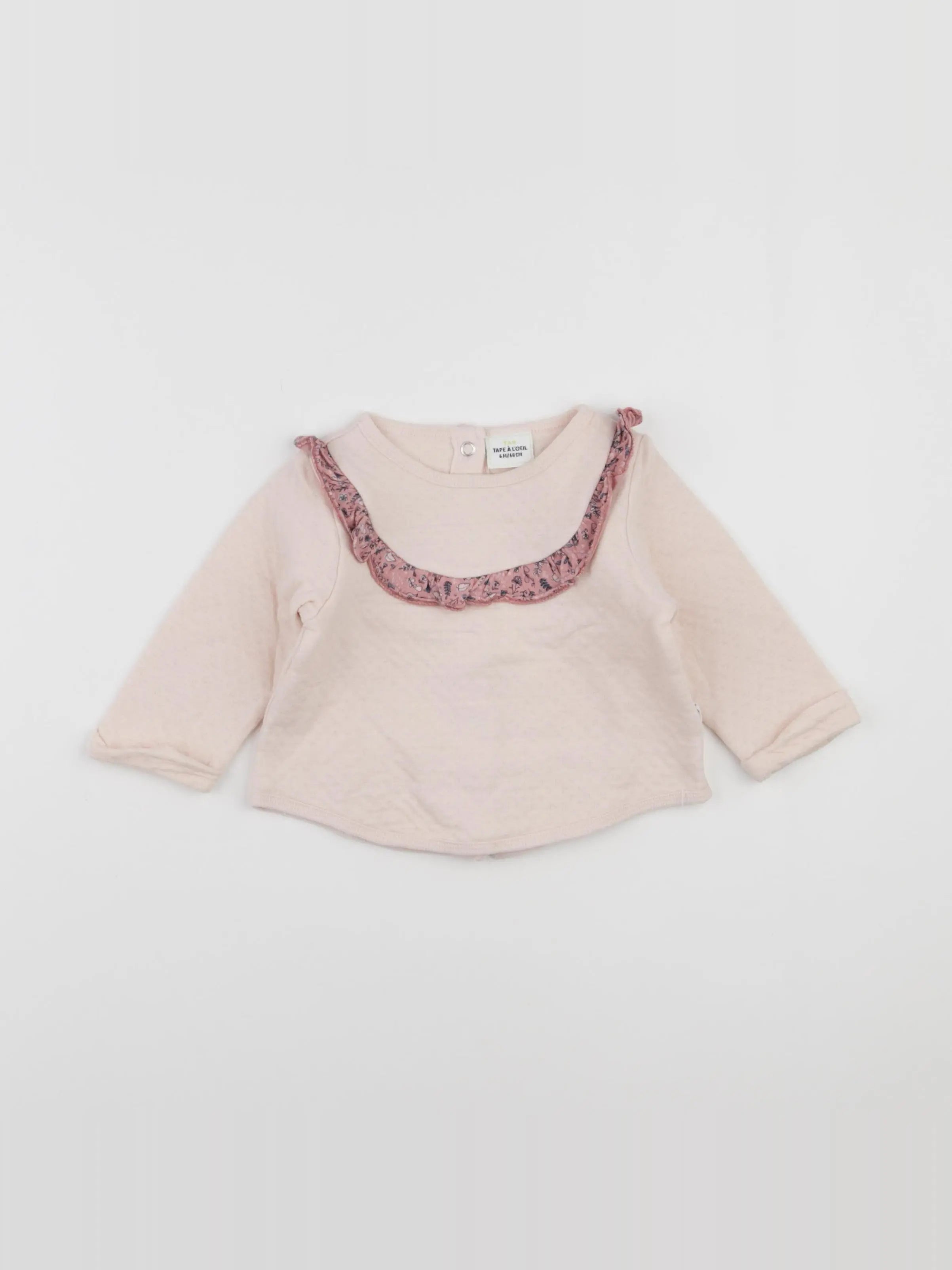 Tape à l'oeil - sweat rose - 6 mois