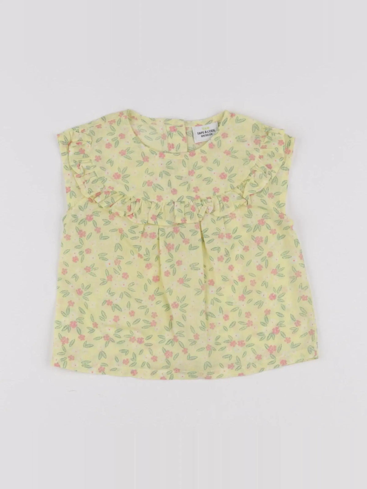 Tape à l'oeil - blouse jaune - 6 mois
