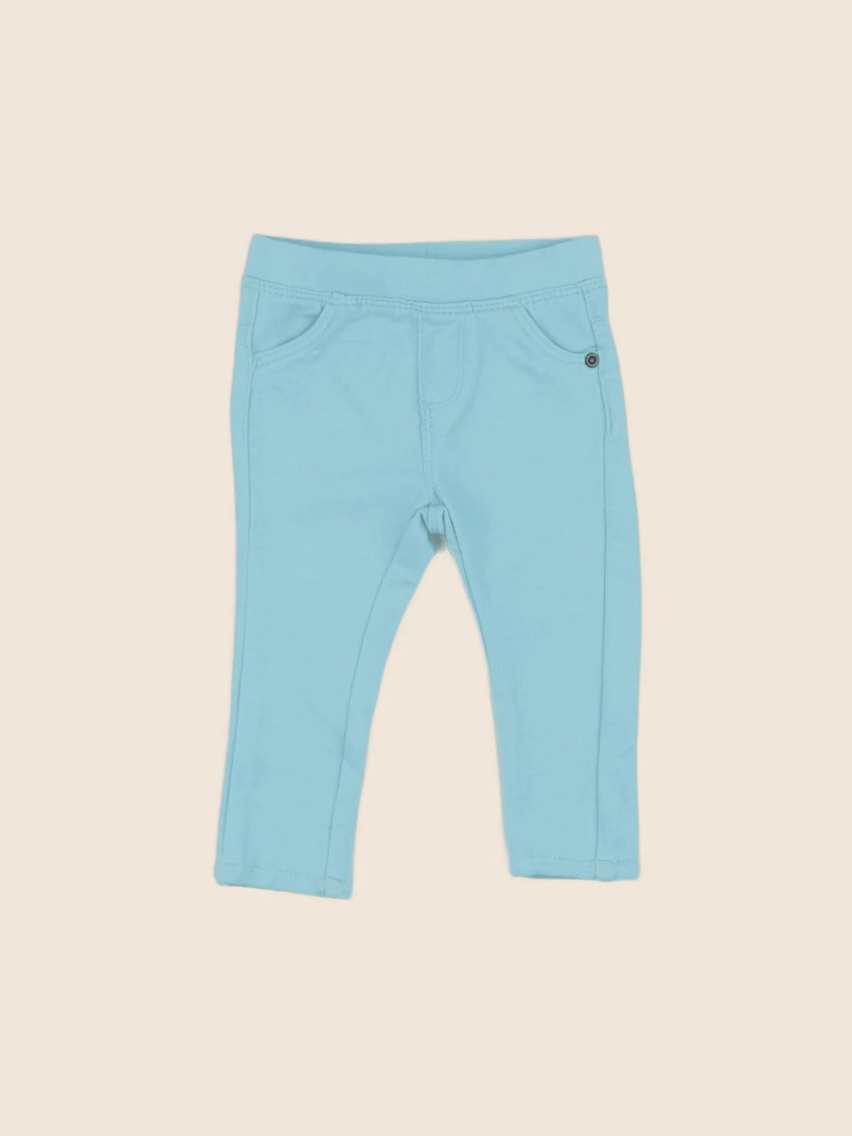 Vertbaudet - jegging bleu - 6 mois