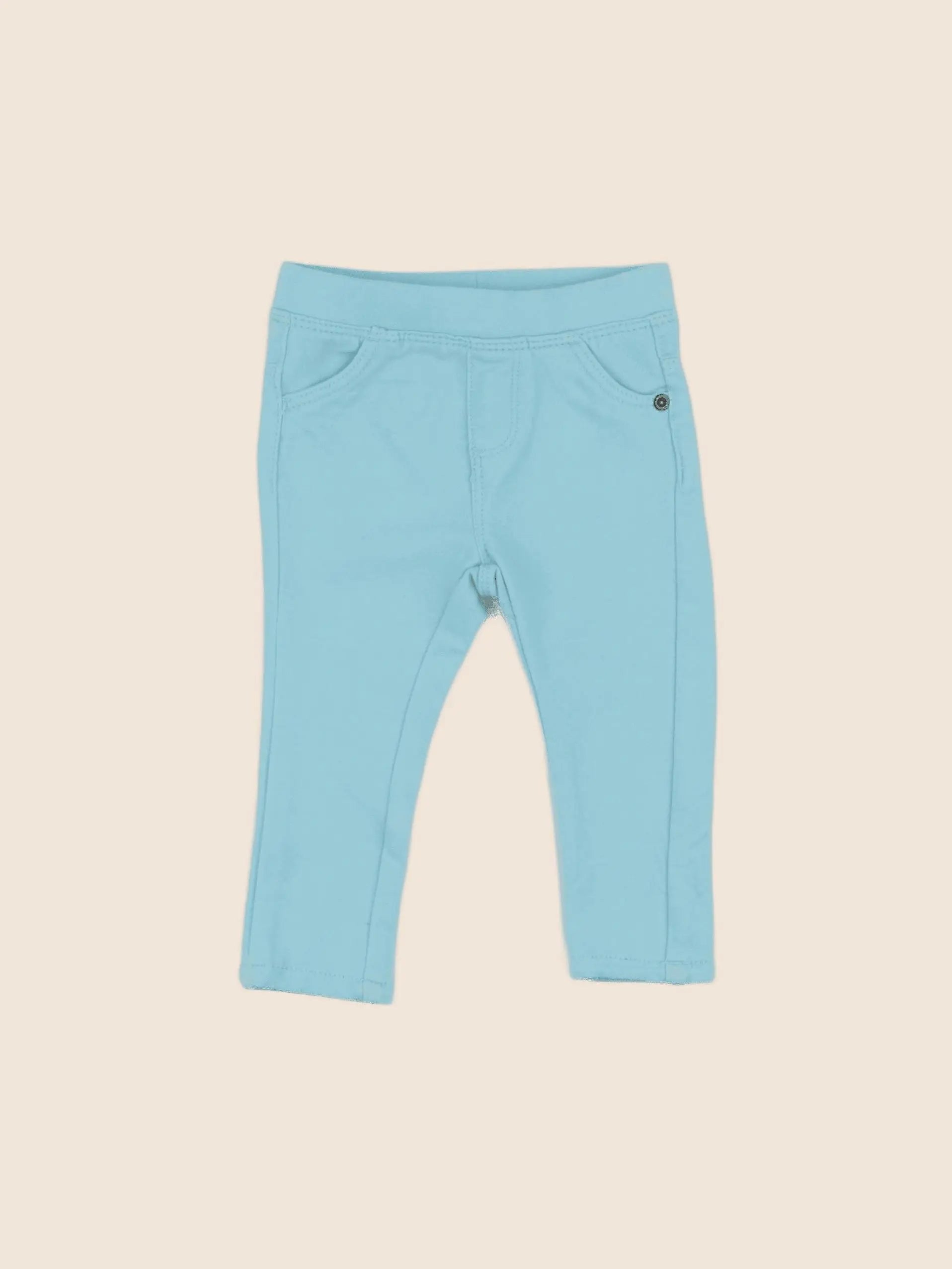 Vertbaudet - jegging bleu - 6 mois