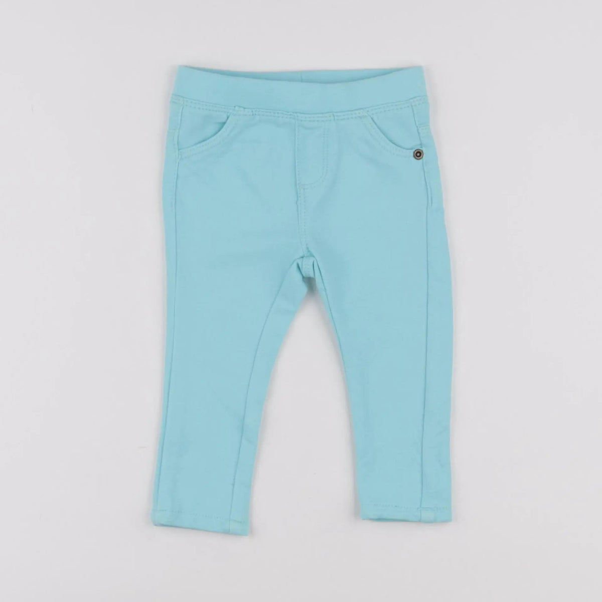 Vertbaudet - jegging bleu - 6 mois